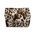 Bella Hide Brown Makeup Bag