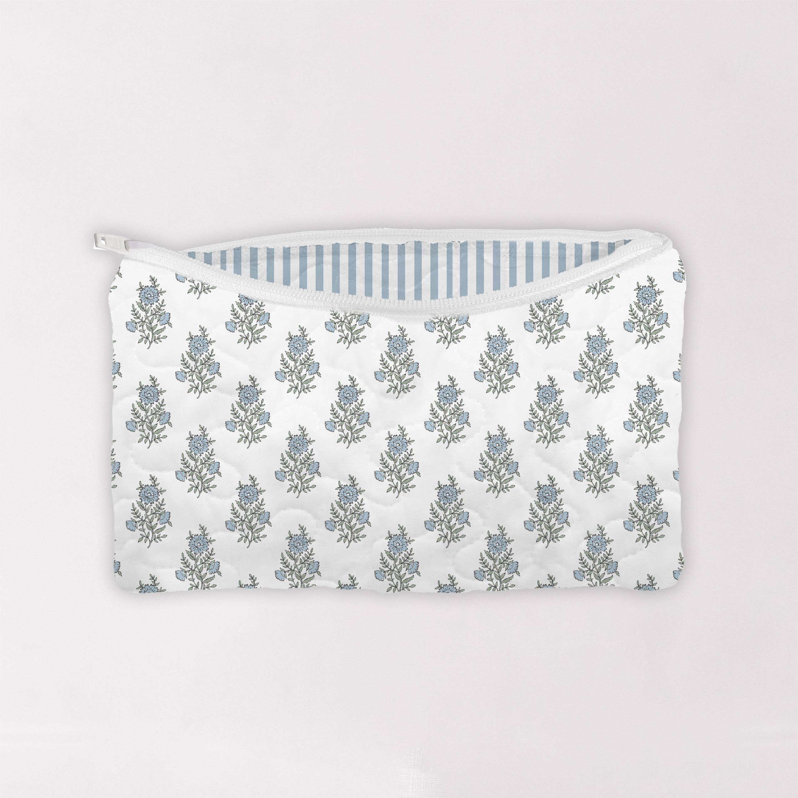 Claire Blue Makeup Bag