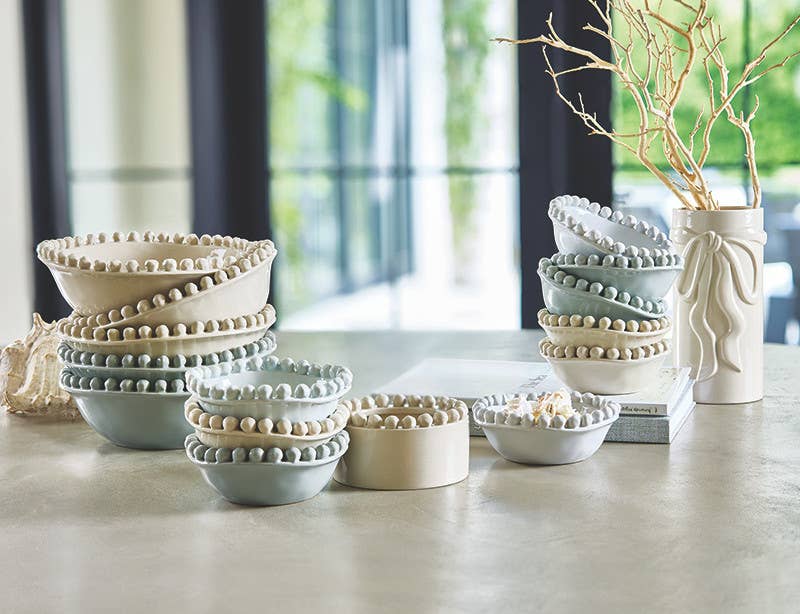 Ceramic Beaded Bowl