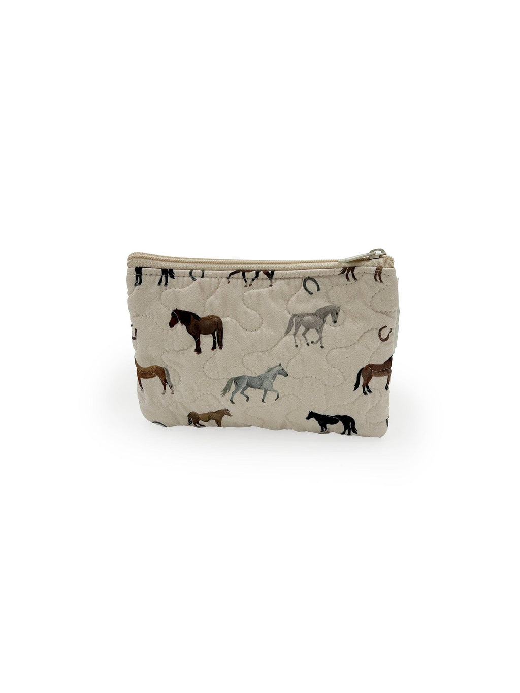 Meadow Herd Icon Linen Quilted Makeup Bag