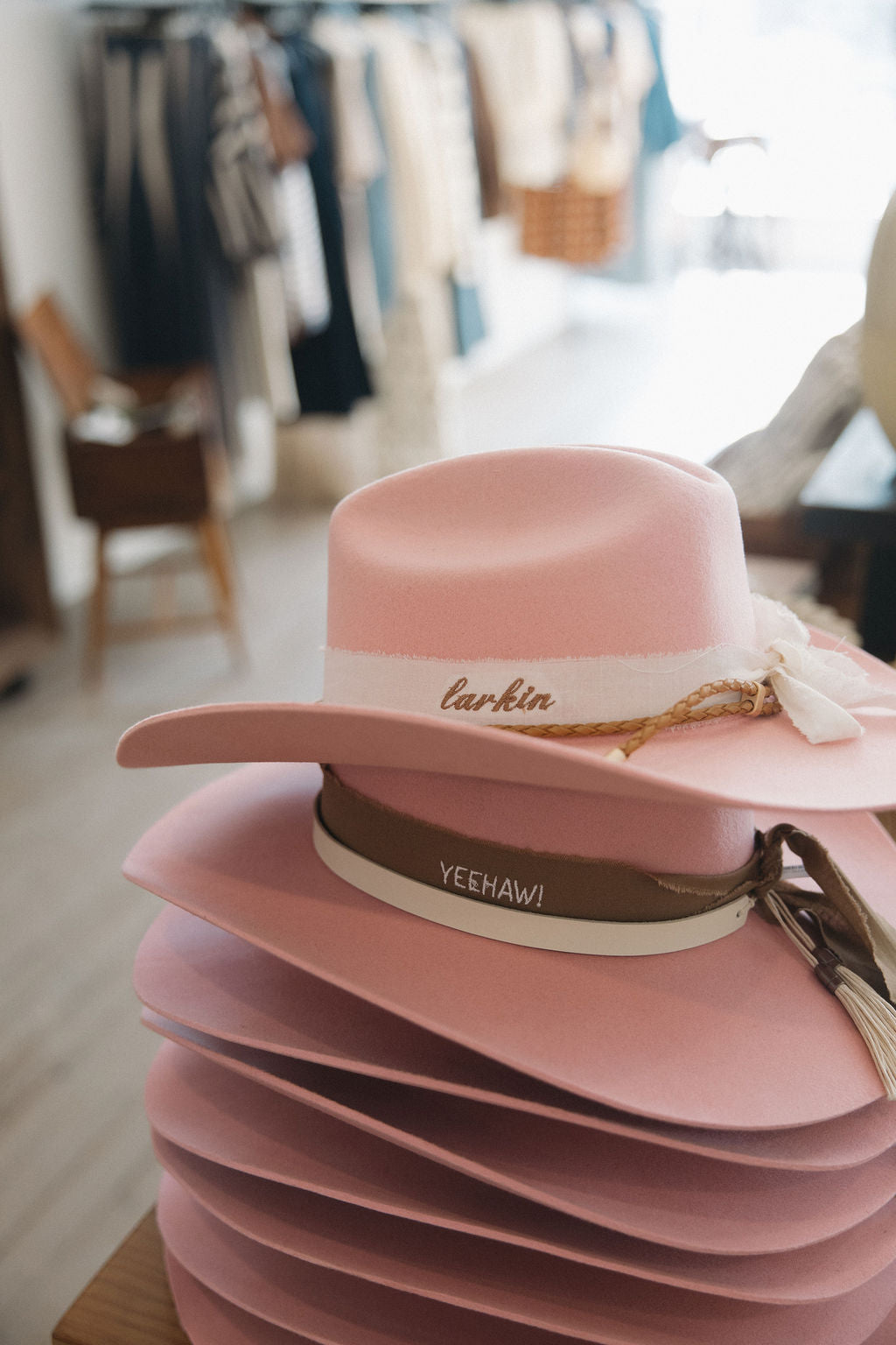 The Maggie Cowboy Hat in Blush