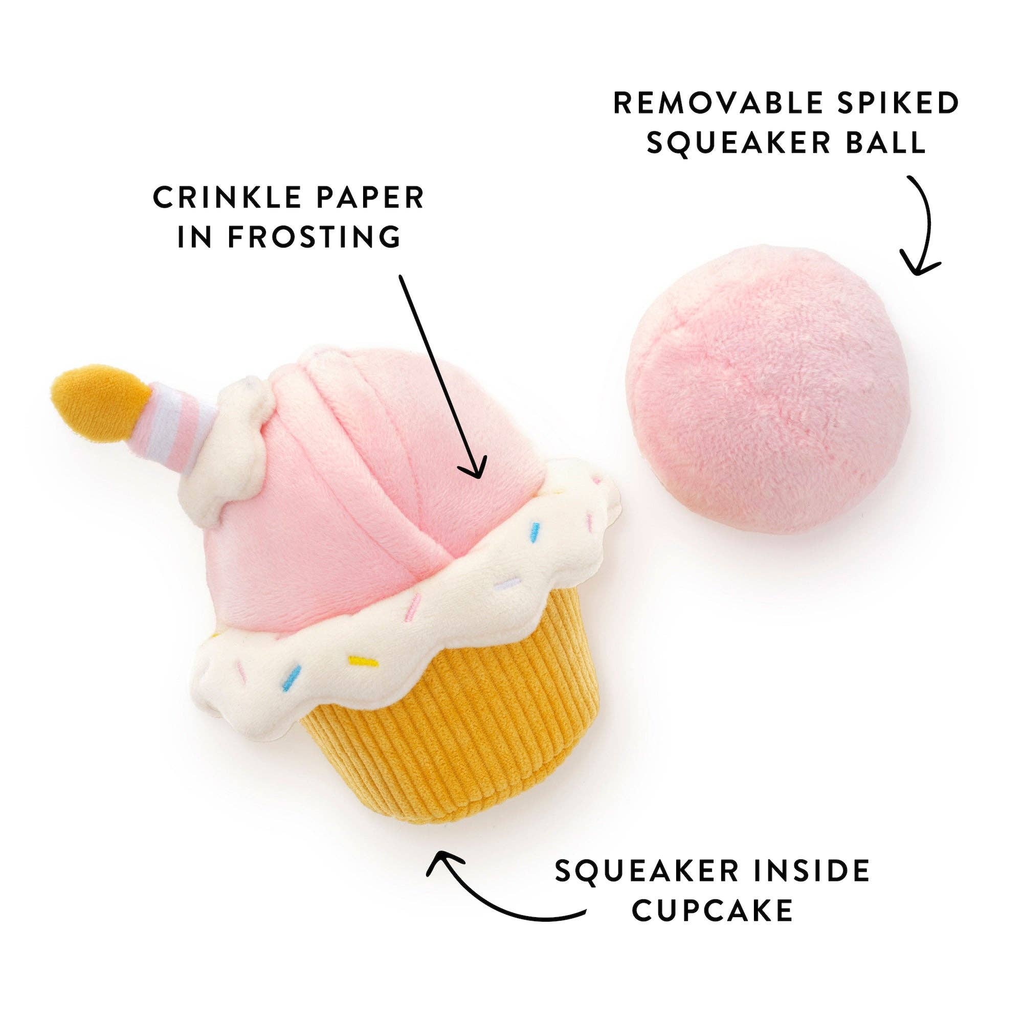 Cupcake Interactive Dog Toy