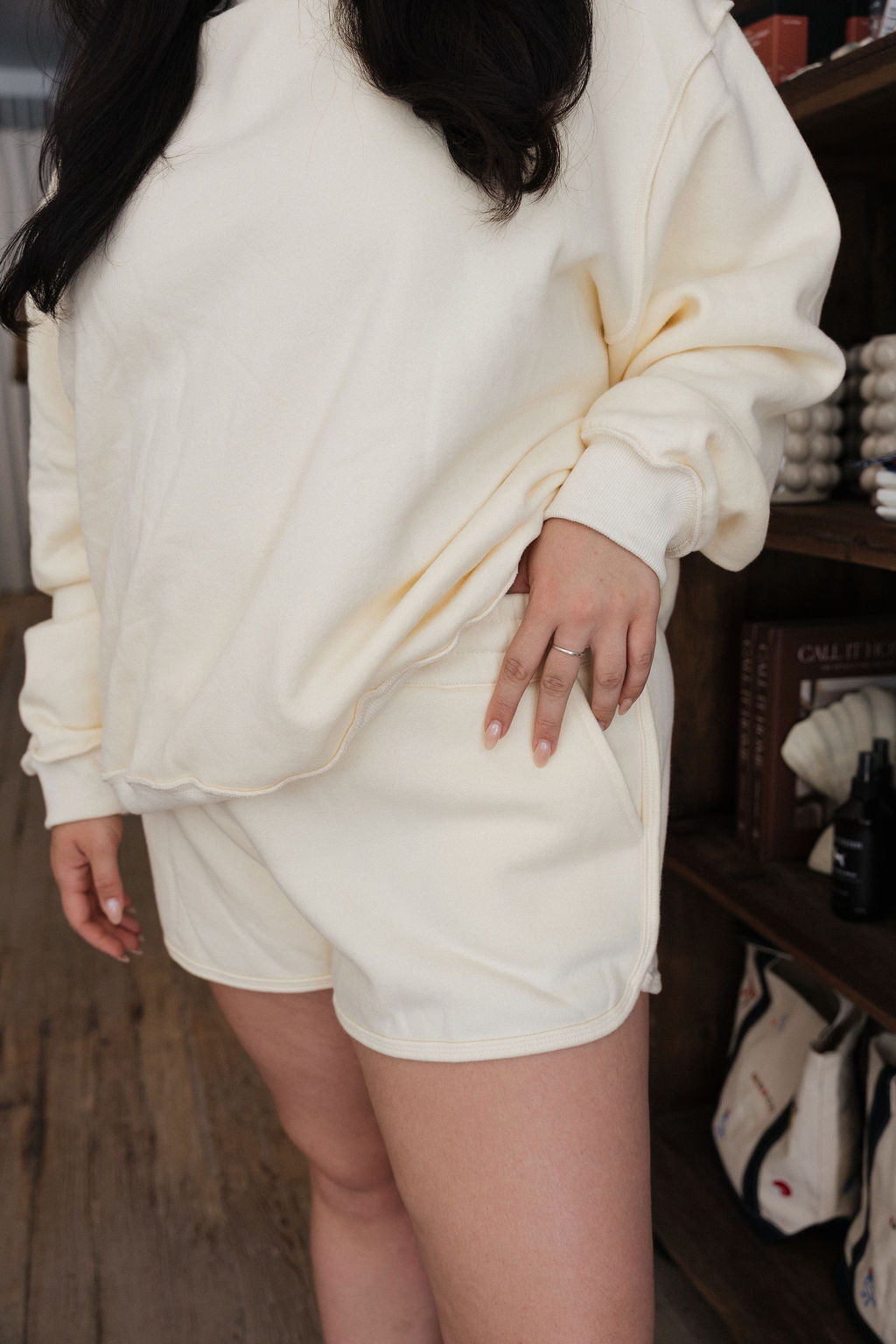 Hayes Buttercream Mock Neck