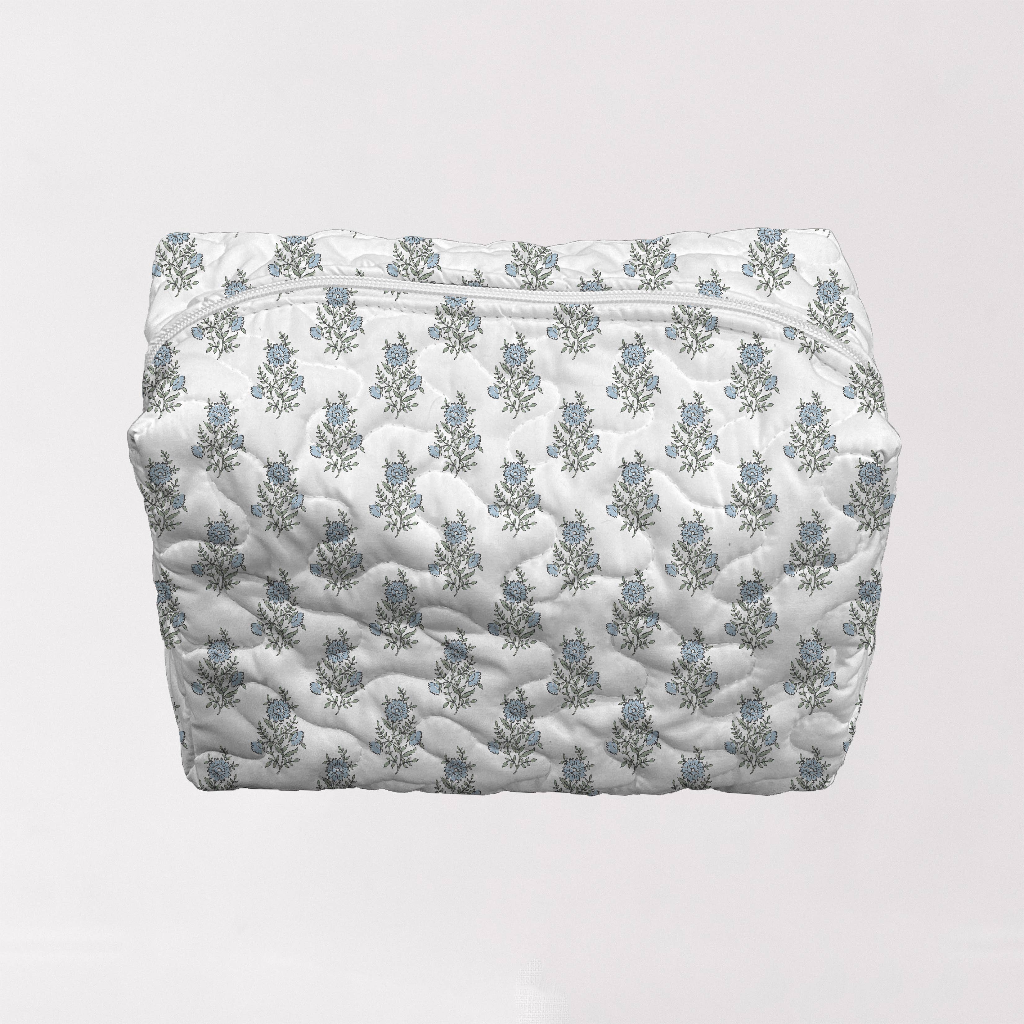 Claire Blue Makeup Bag