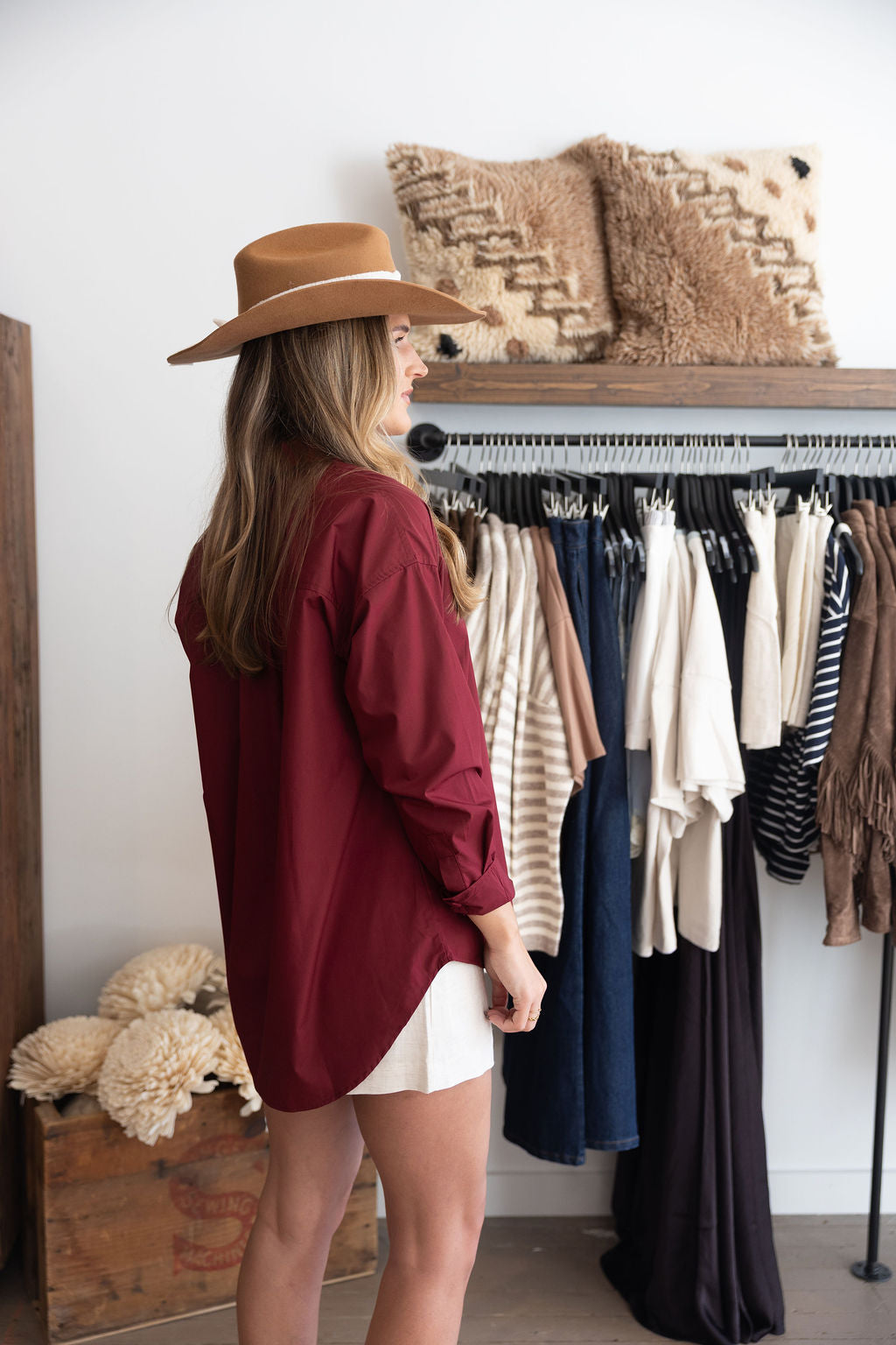 Spiced Boxy Button Down