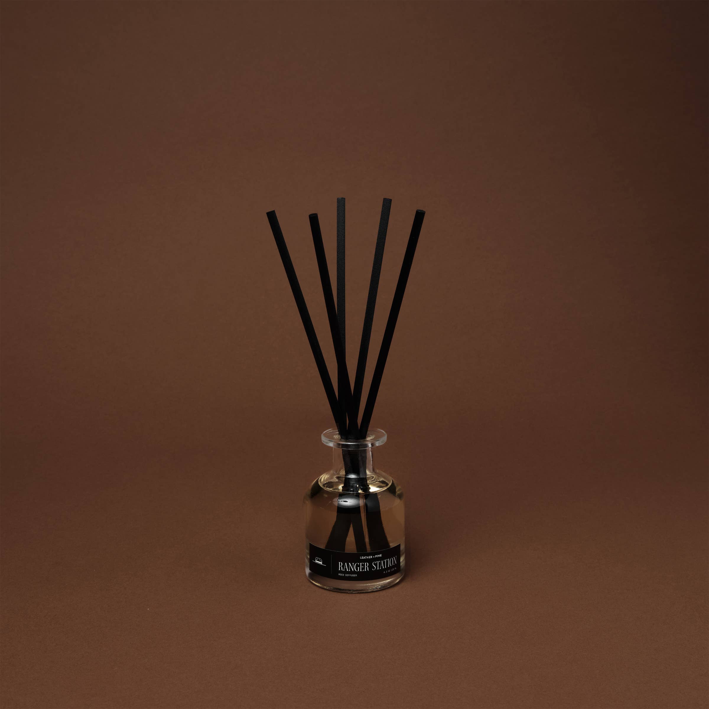 Leather + Pine Reed Diffuser