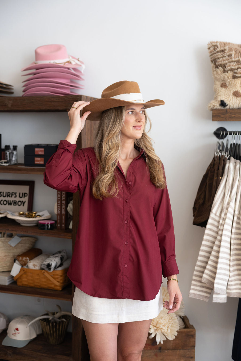 Spiced Boxy Button Down