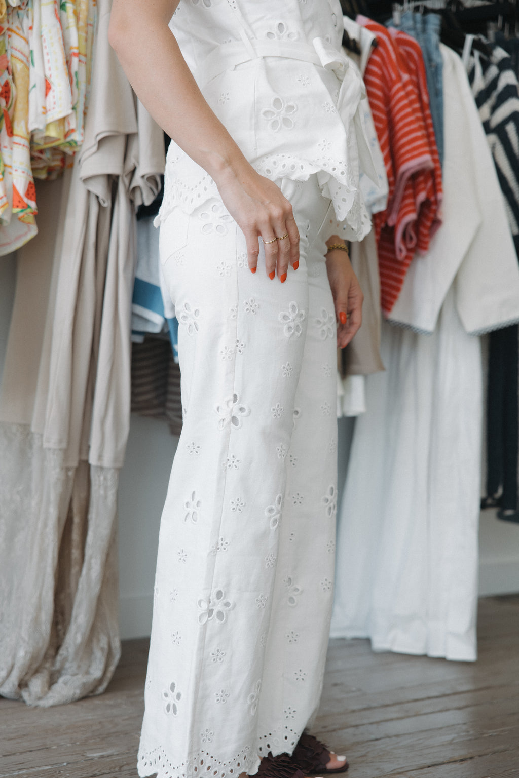 Harlow Floral Eyelet Bottoms
