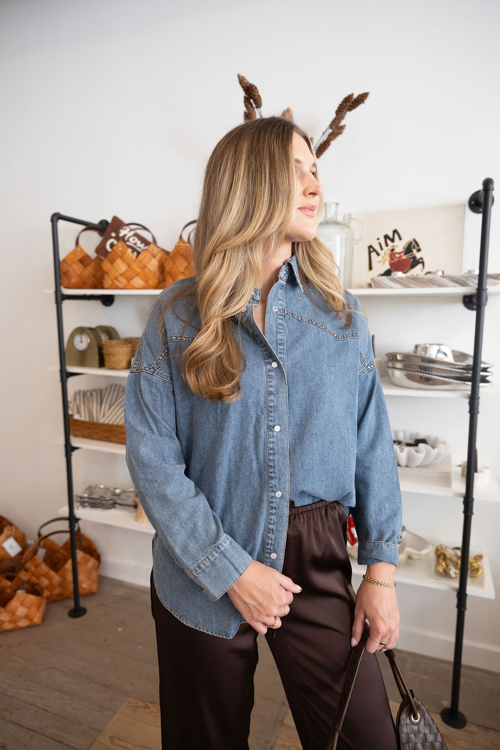 Marie Washed Denim Tunic