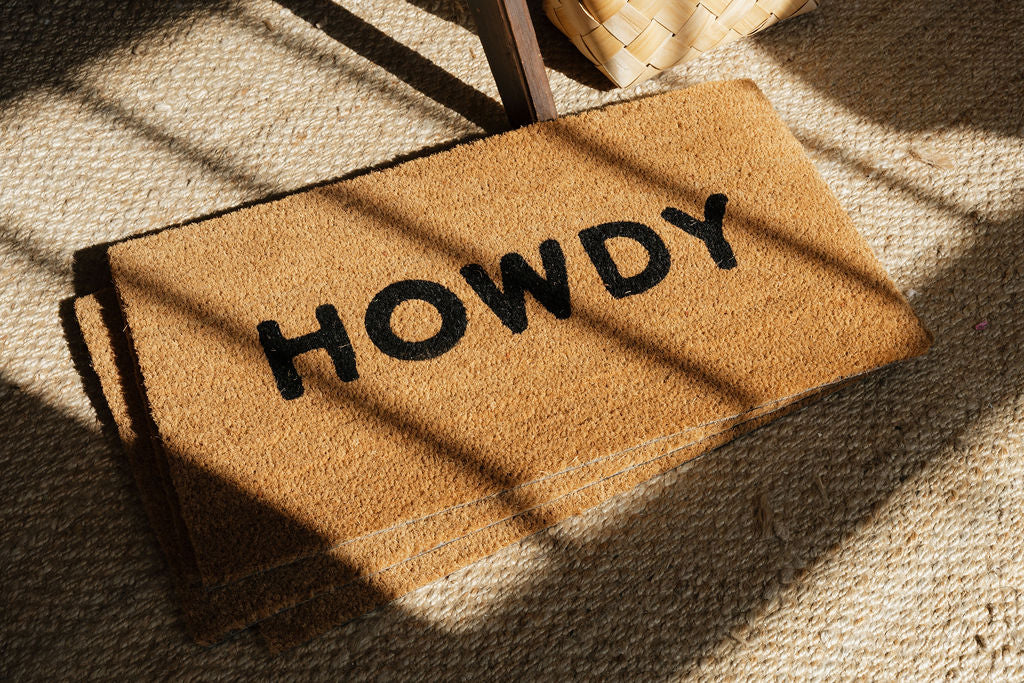 Face to Face Coir Doormat - Howdy