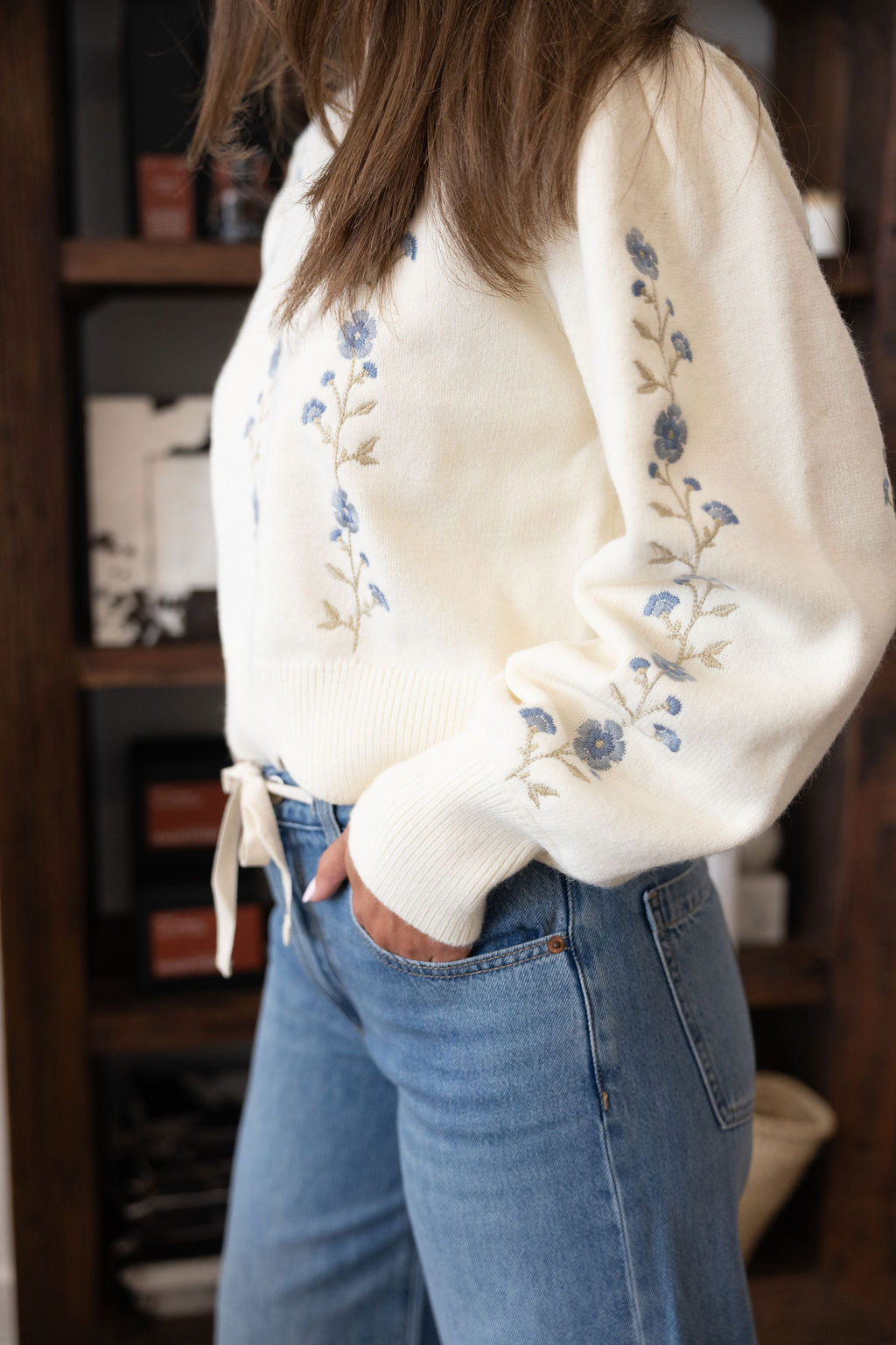 Sage Scallop Sweater