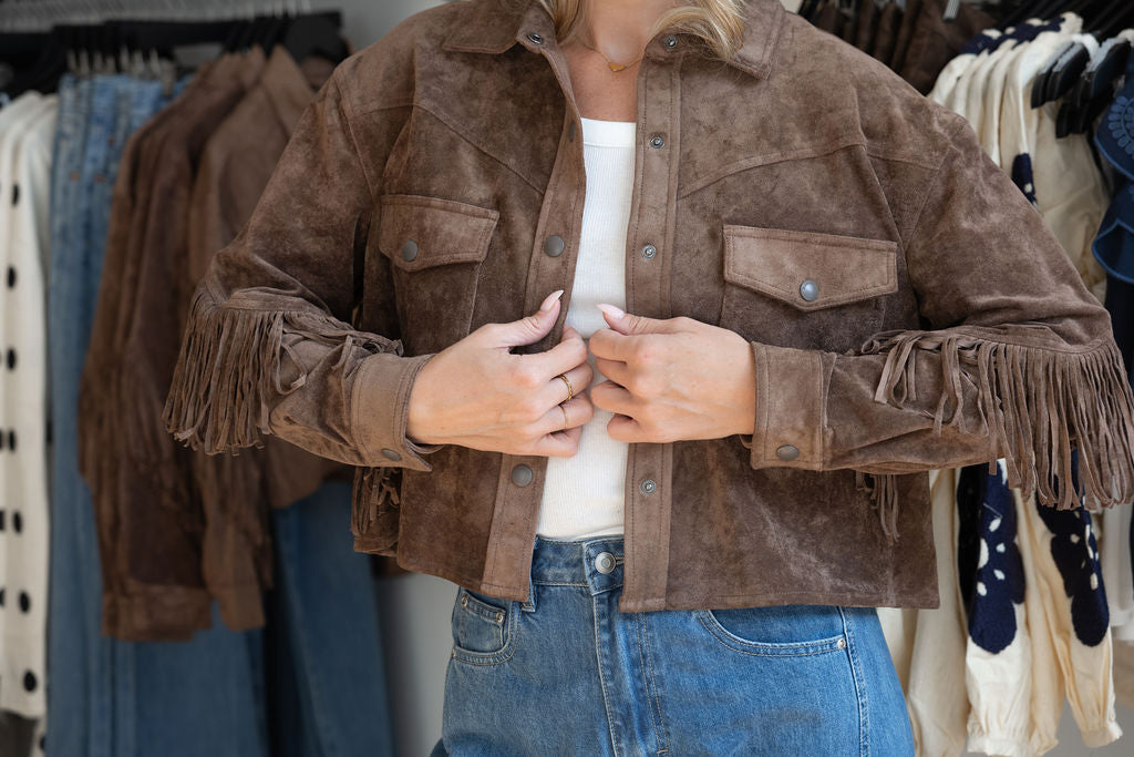 Ozzy Fringe Suede Jacket
