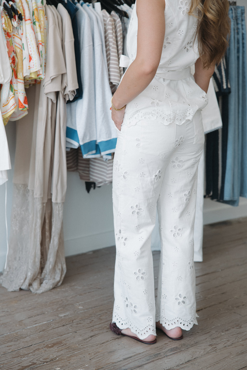 Harlow Floral Eyelet Bottoms