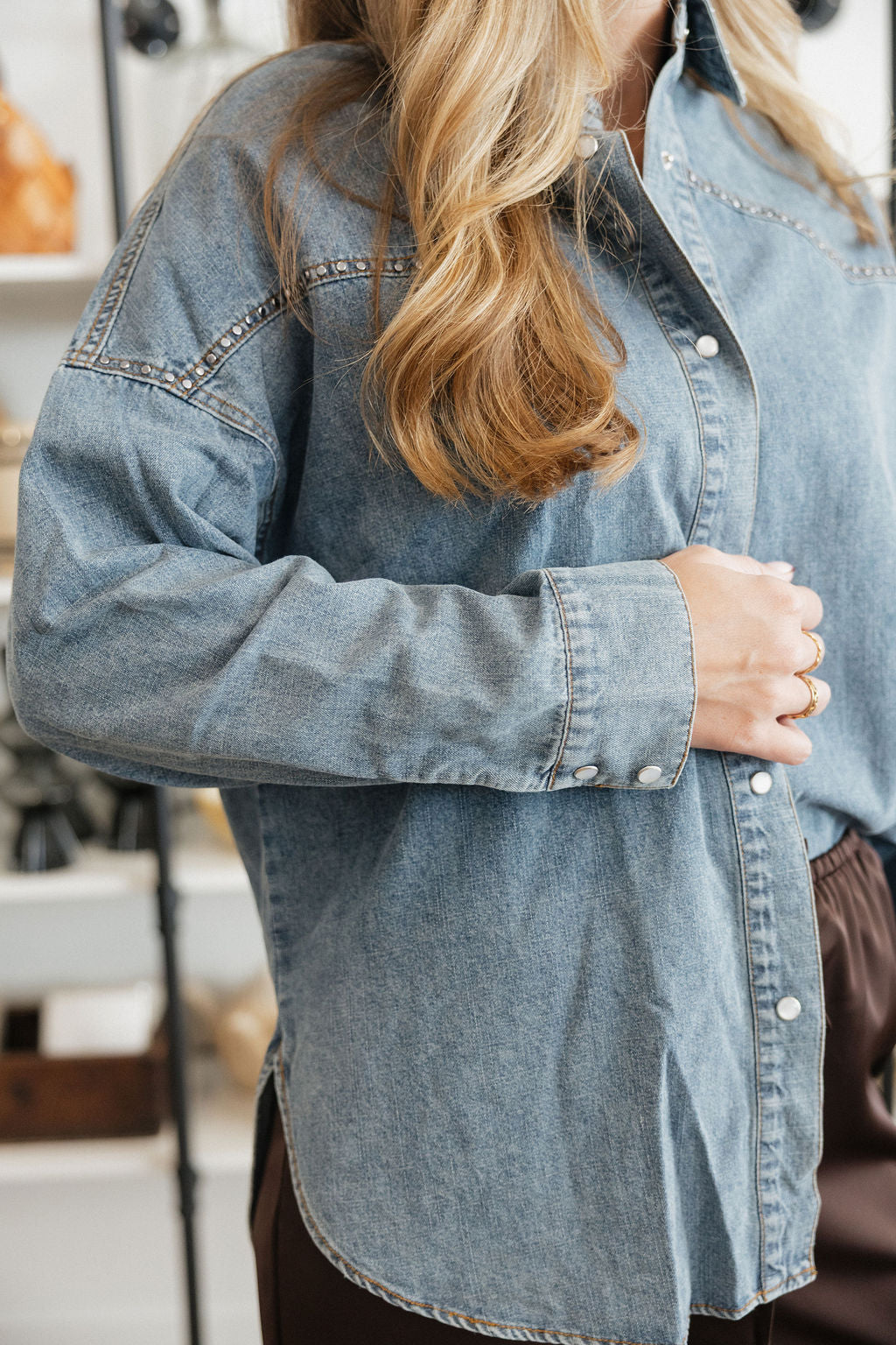 Marie Washed Denim Tunic