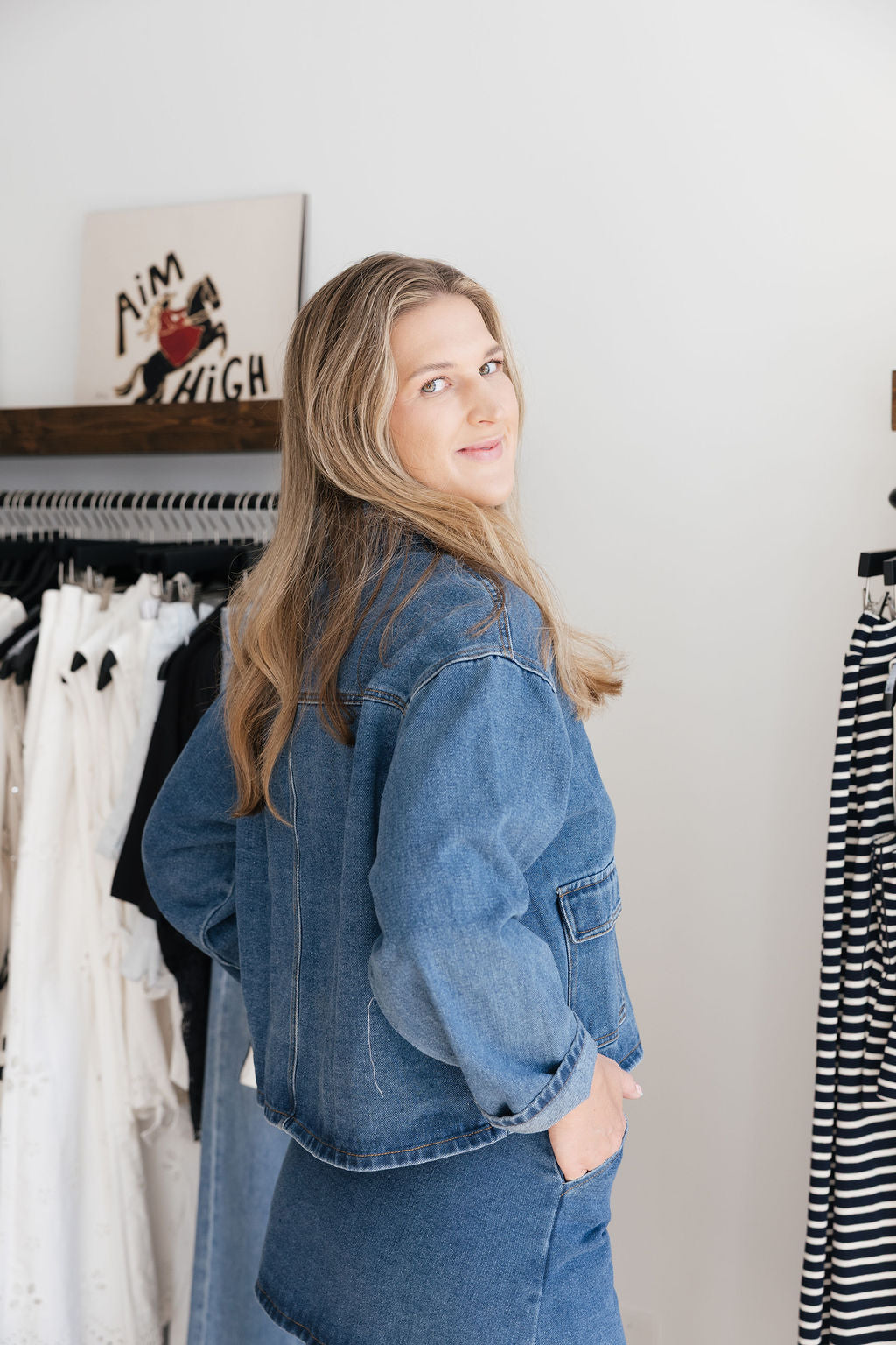 Back Home Denim Top