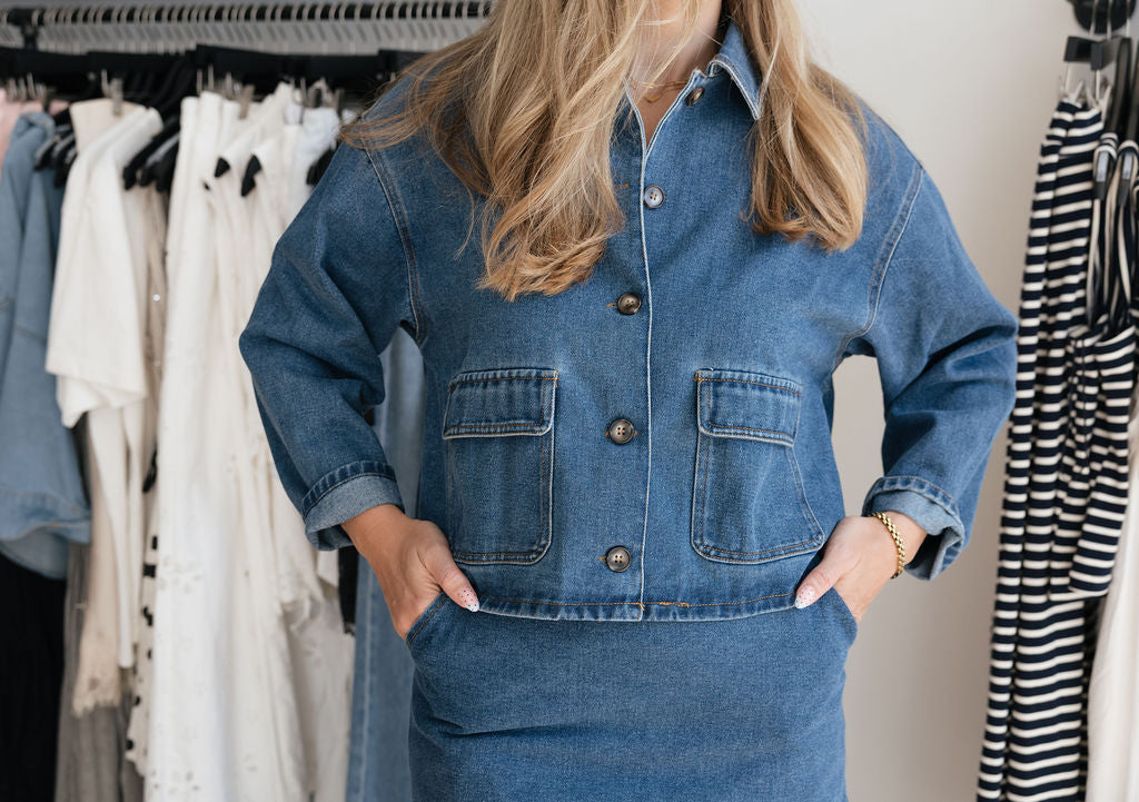 Back Home Denim Top