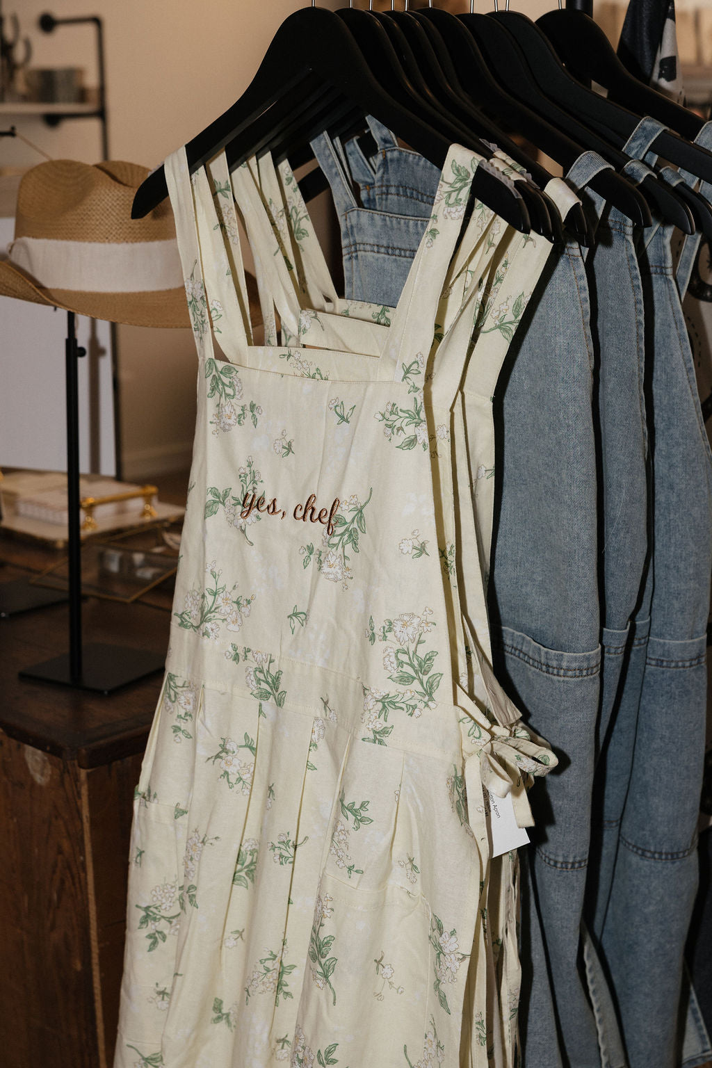 Floral Cotton Embroidered Apron