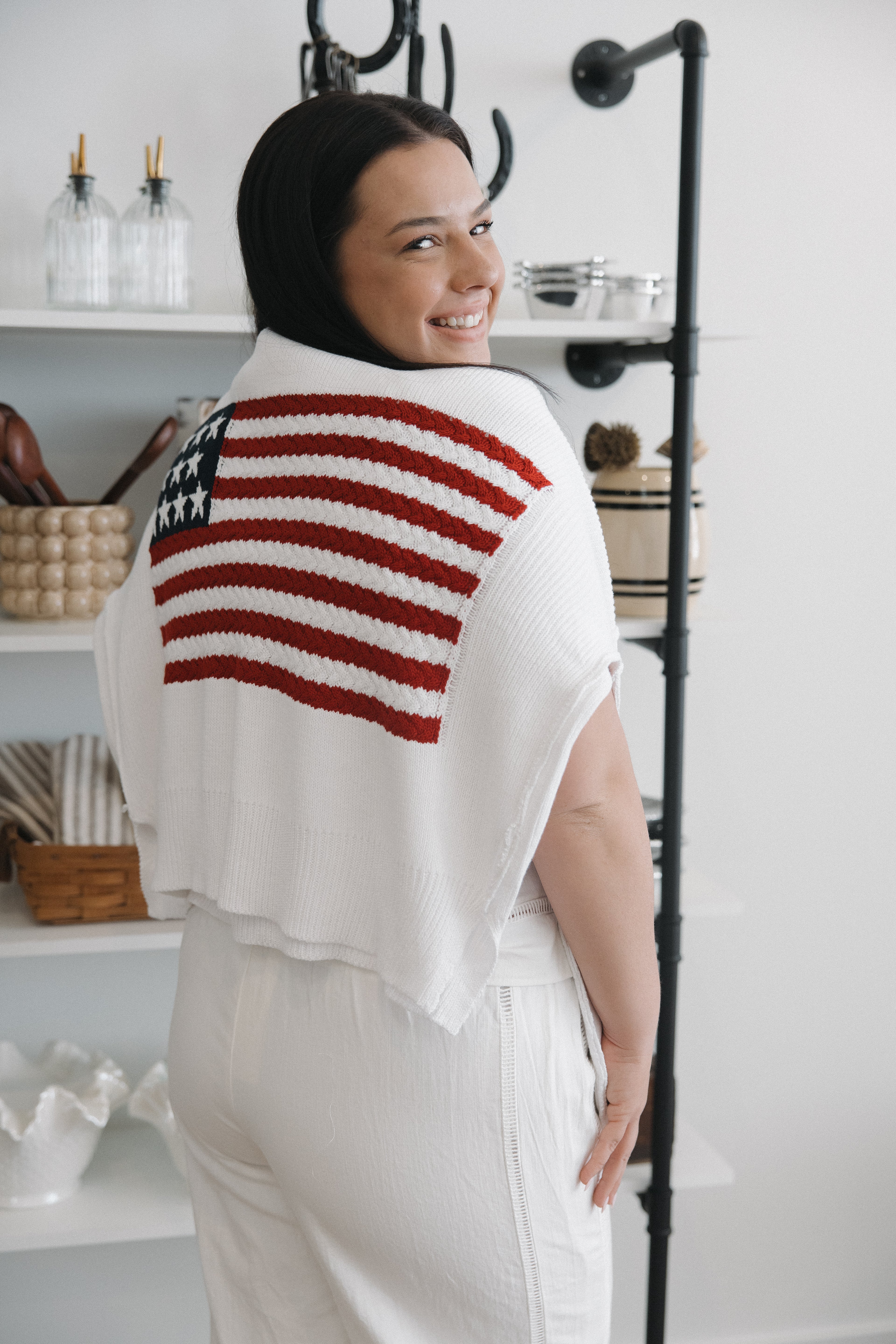 American Honey Sweater in White