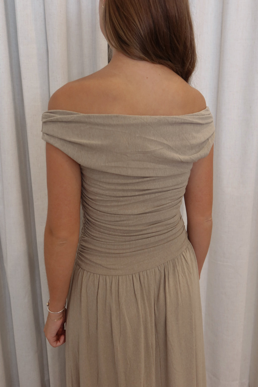 Blakely Dress in Taupe