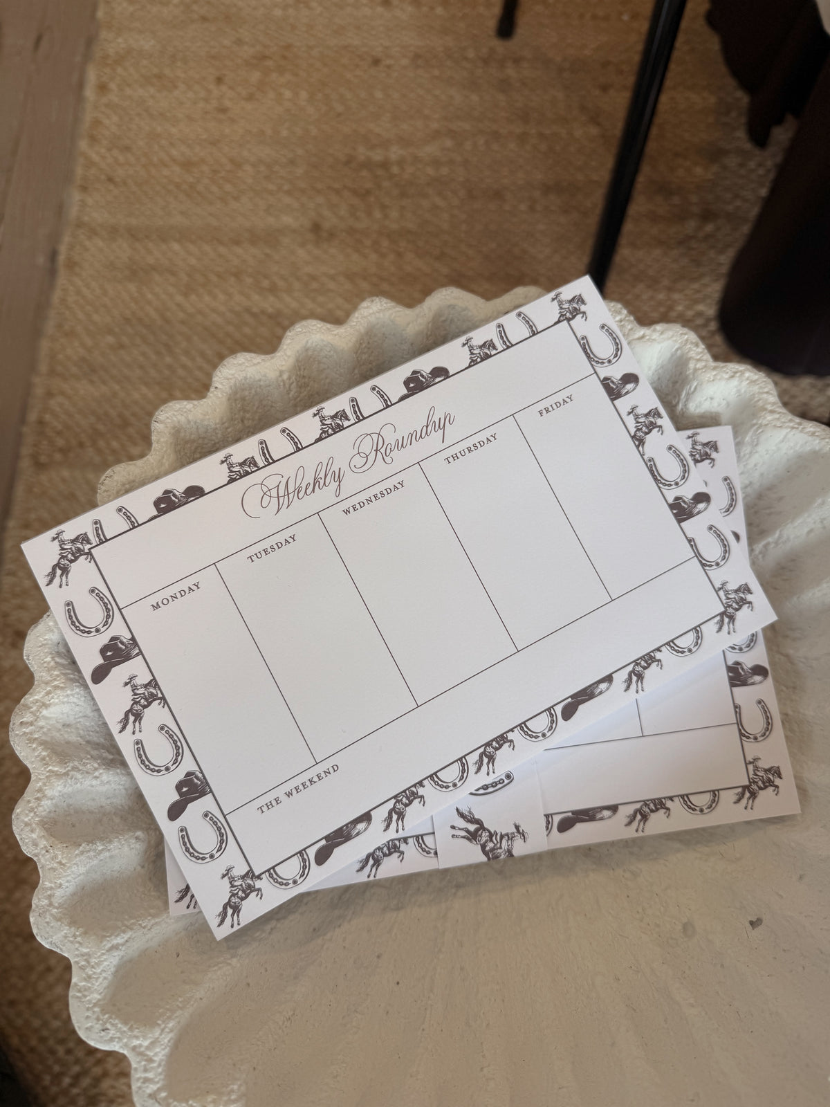 Weekly Roundup Planner