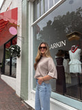 June Quarter Sleeve Cardigan in Neutral
