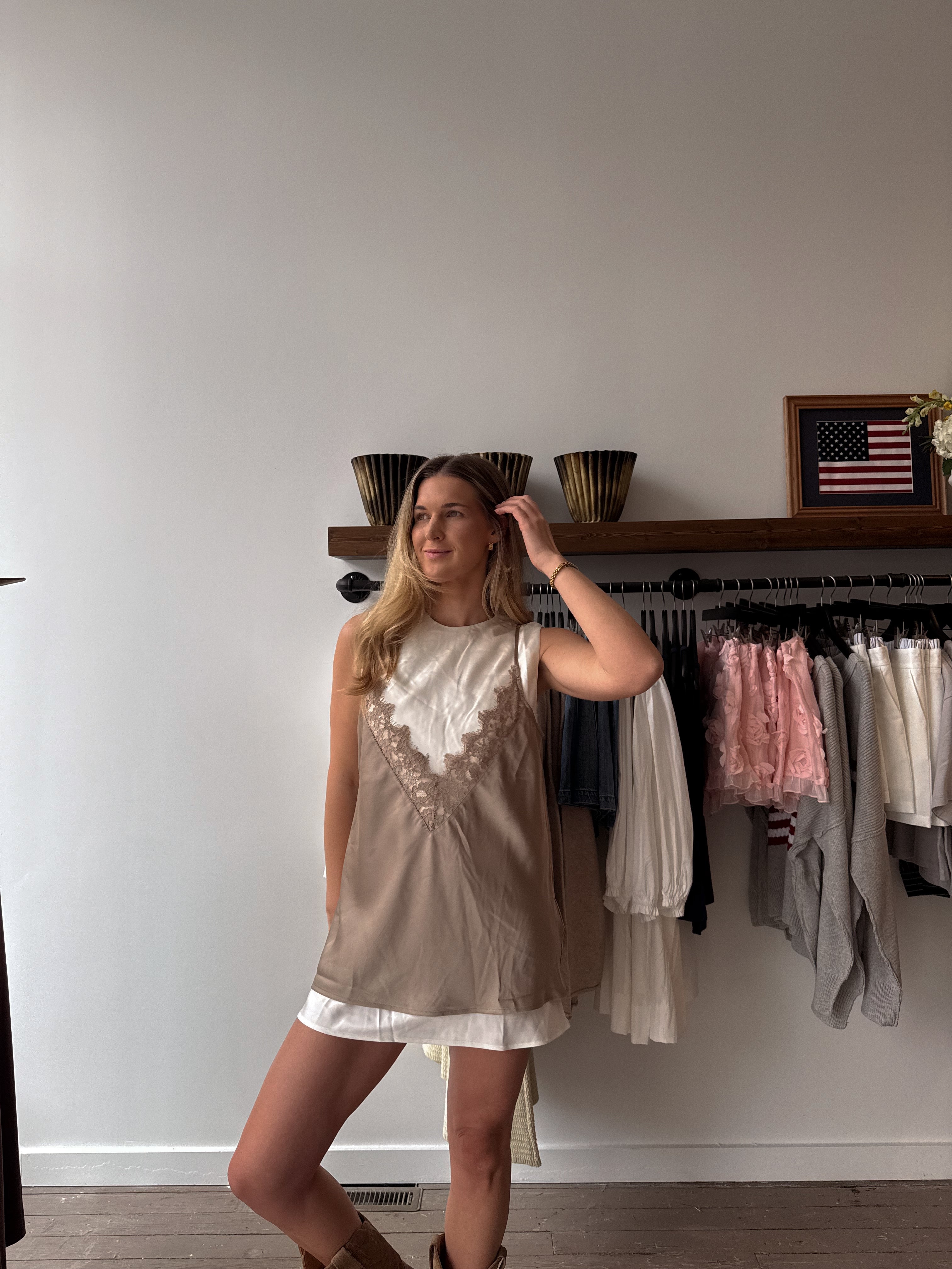 Manhattan Layered Slip Dress