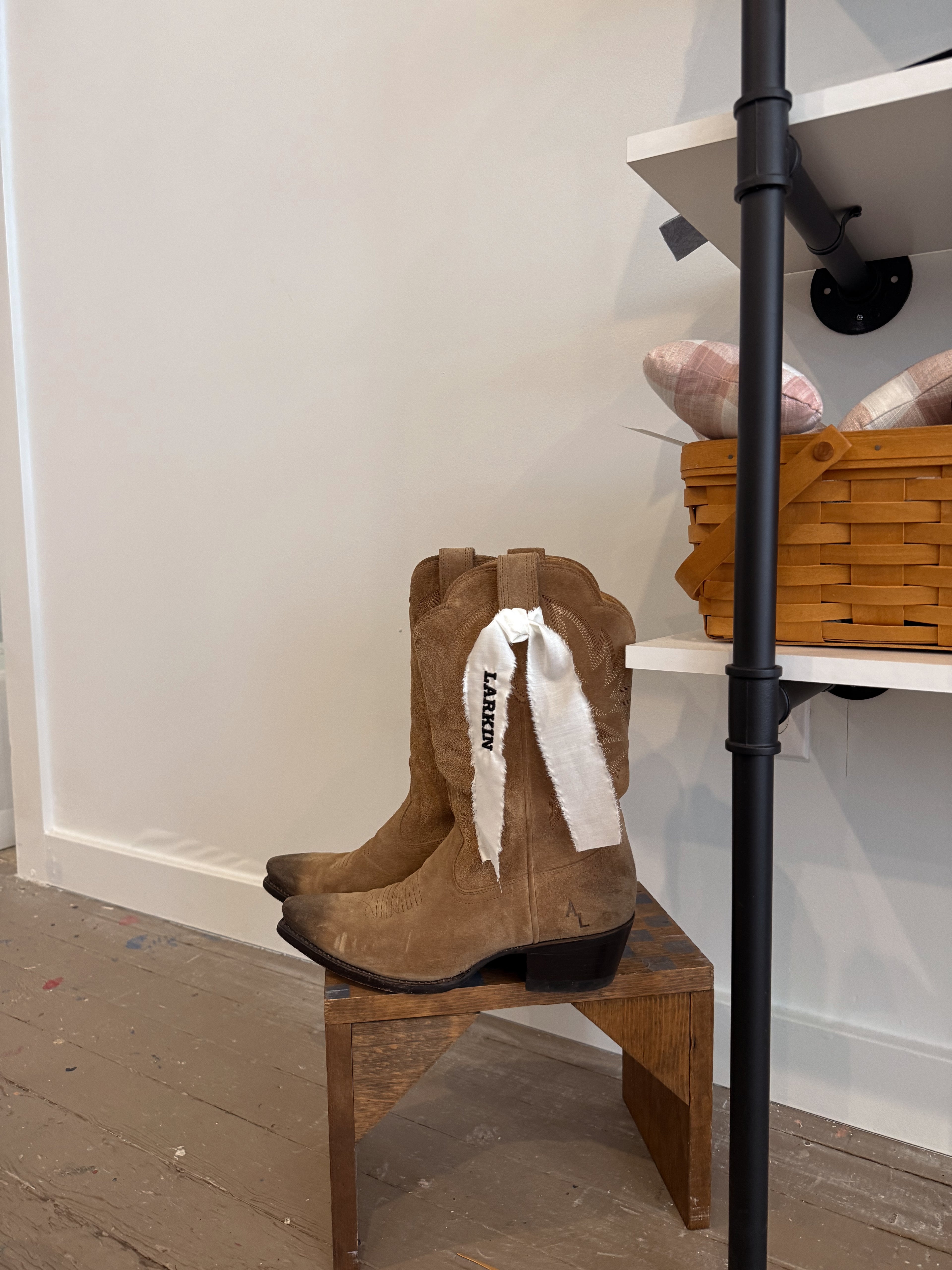 Custom Embroidered Boot Ties