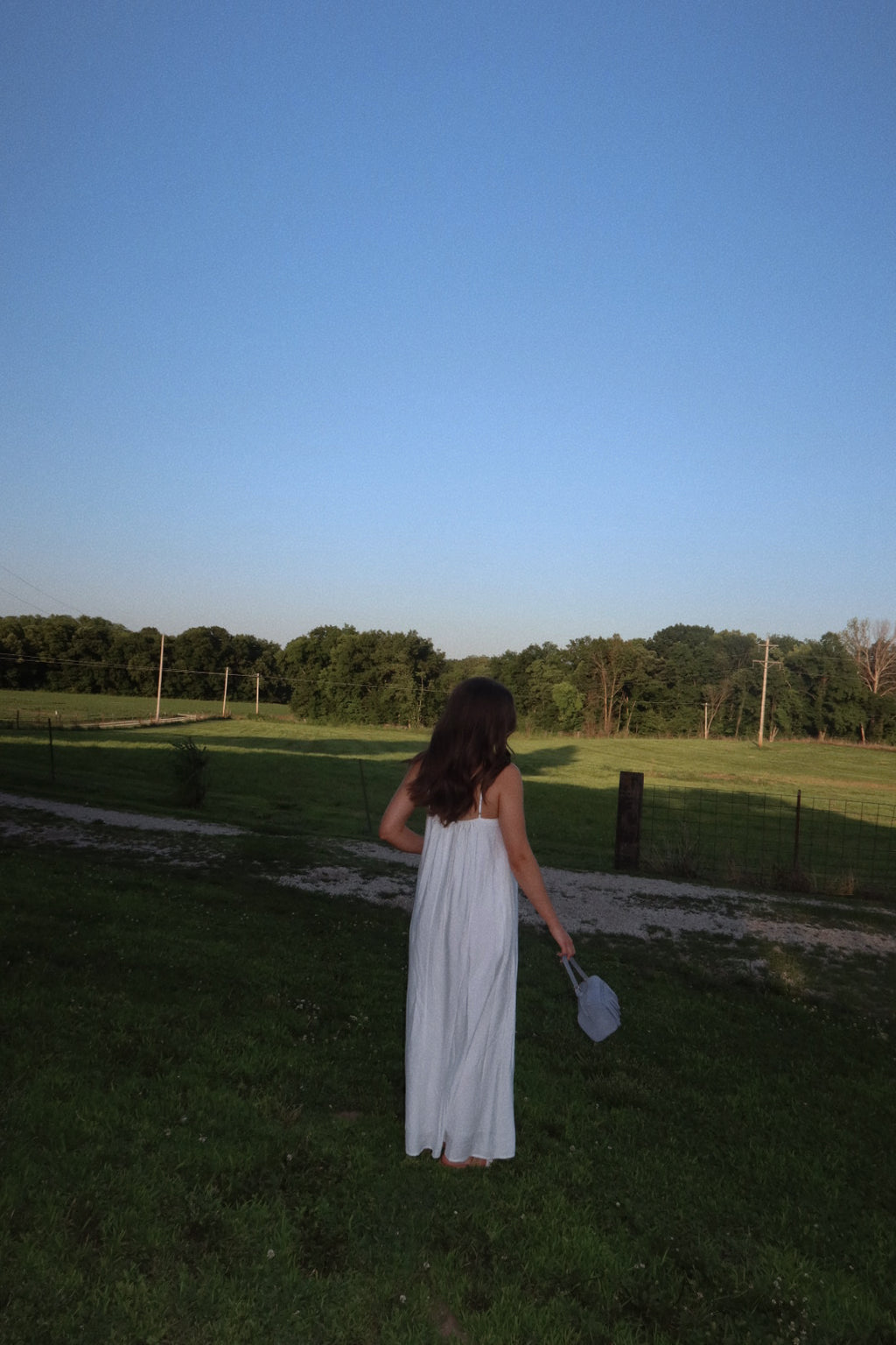 Main Street Pleated Maxi Dress in Off White