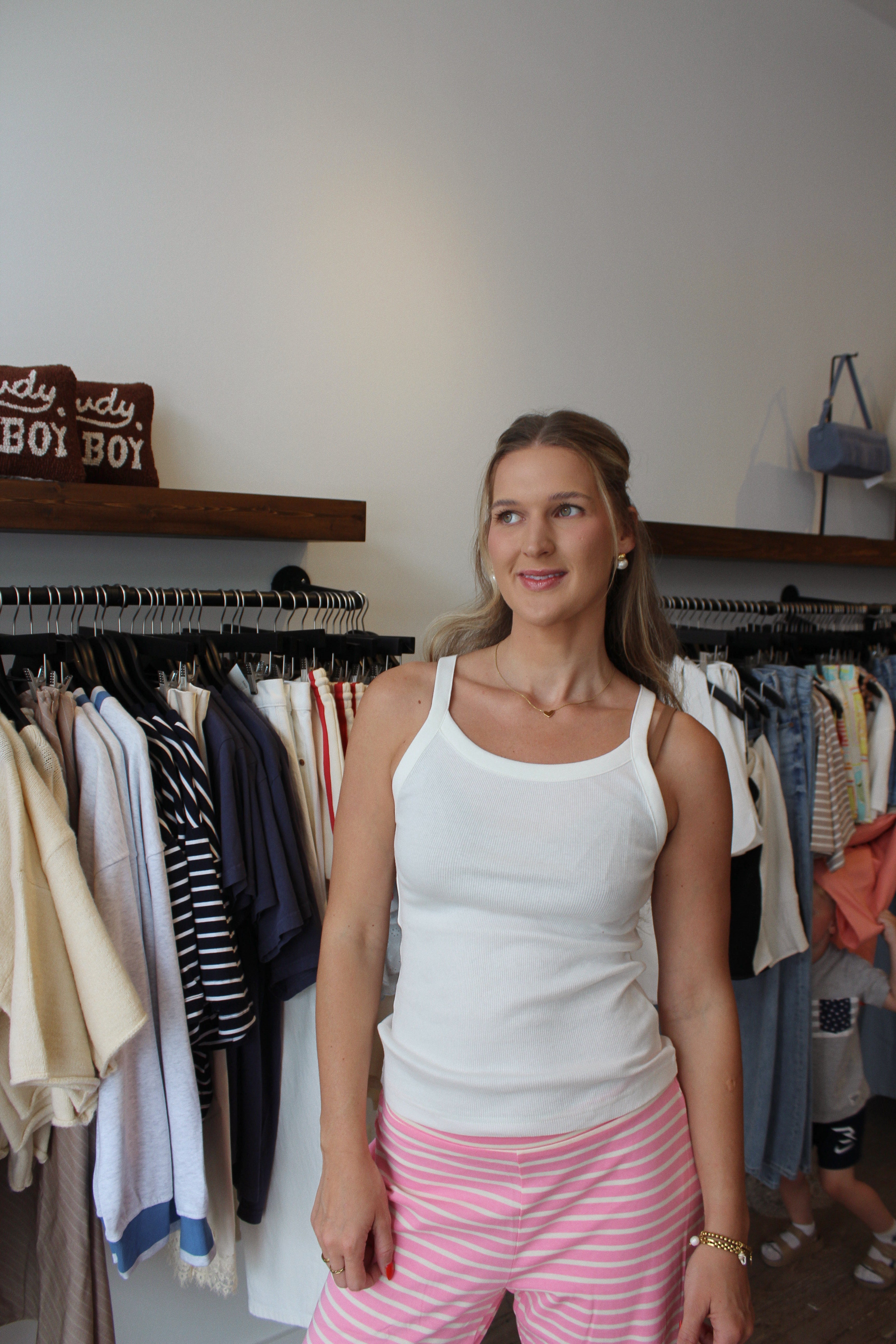 Everyday Ribbed Tank - Off White