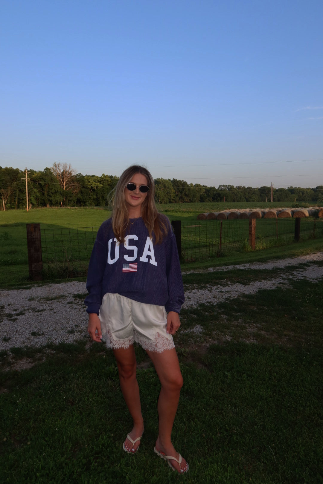 USA Corded Crewneck