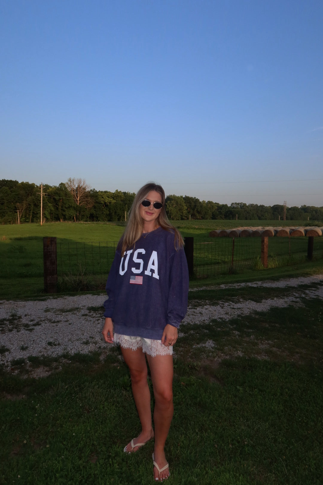 USA Corded Crewneck