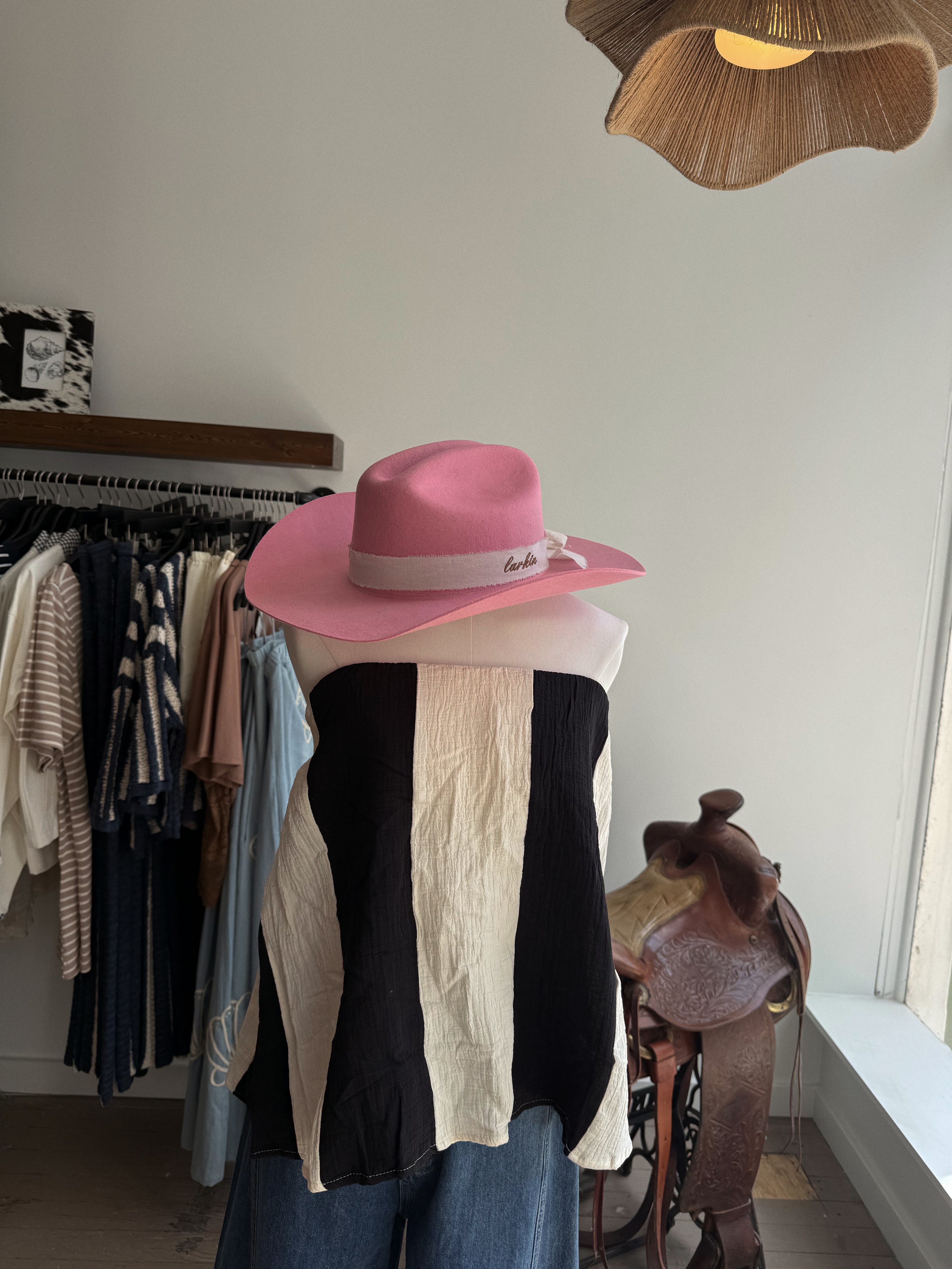 The Maggie Cowboy Hat in Blush