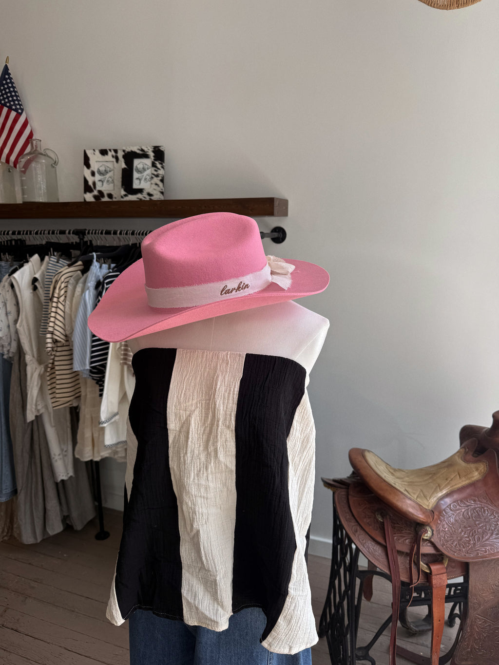 The Maggie Cowboy Hat in Blush