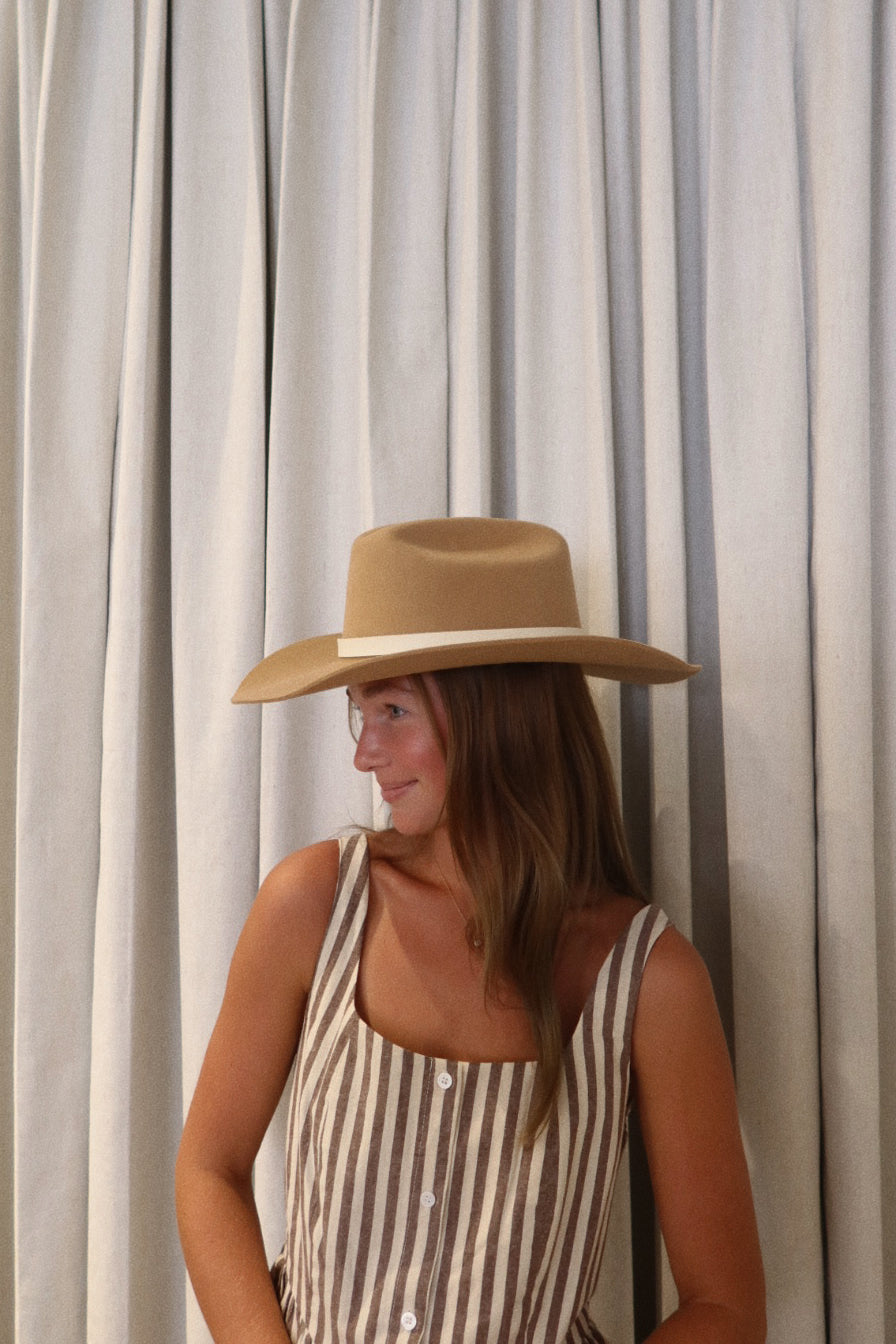 The Maggie Cowboy Hat in Chestnut