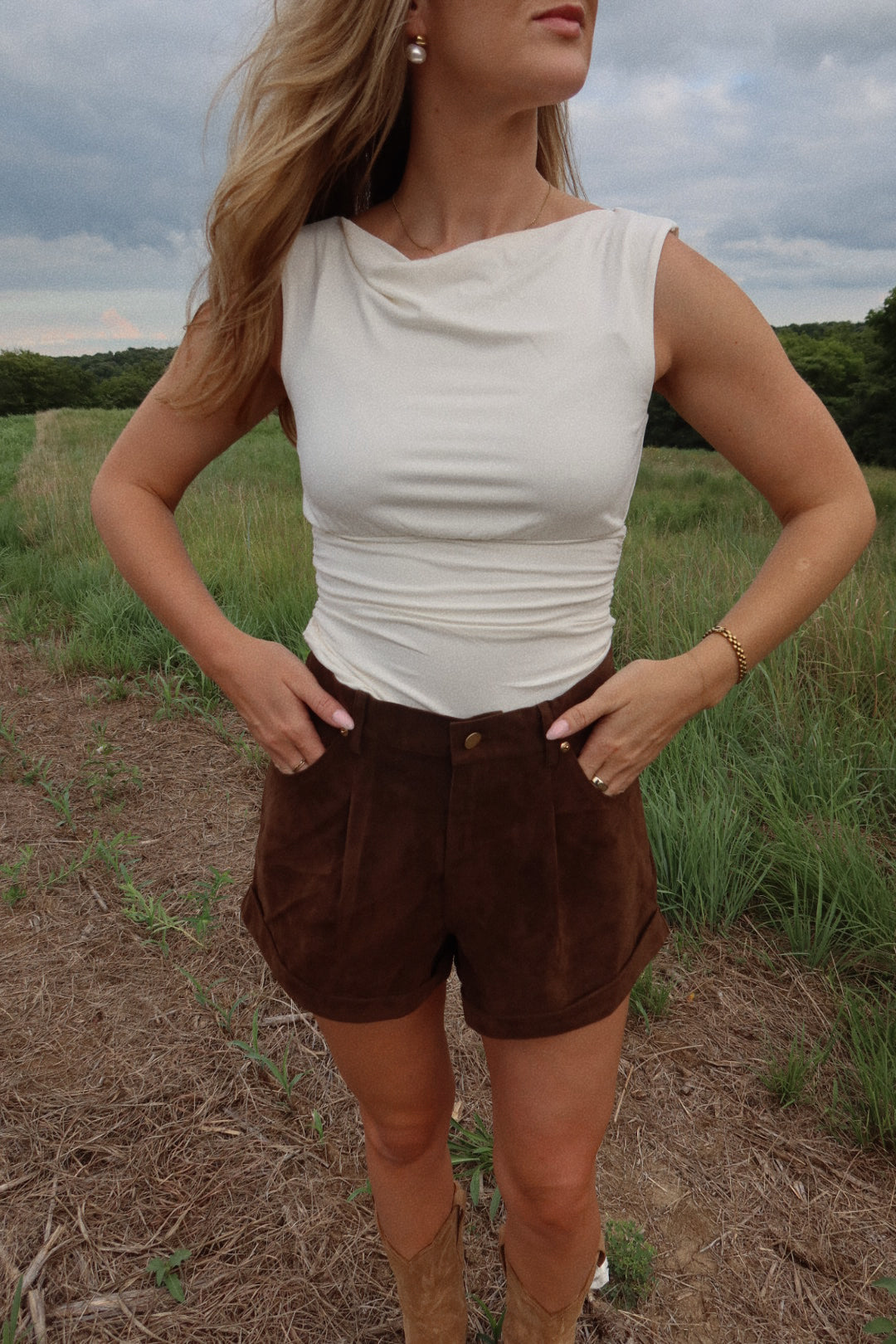 The Maeve Top in Ivory