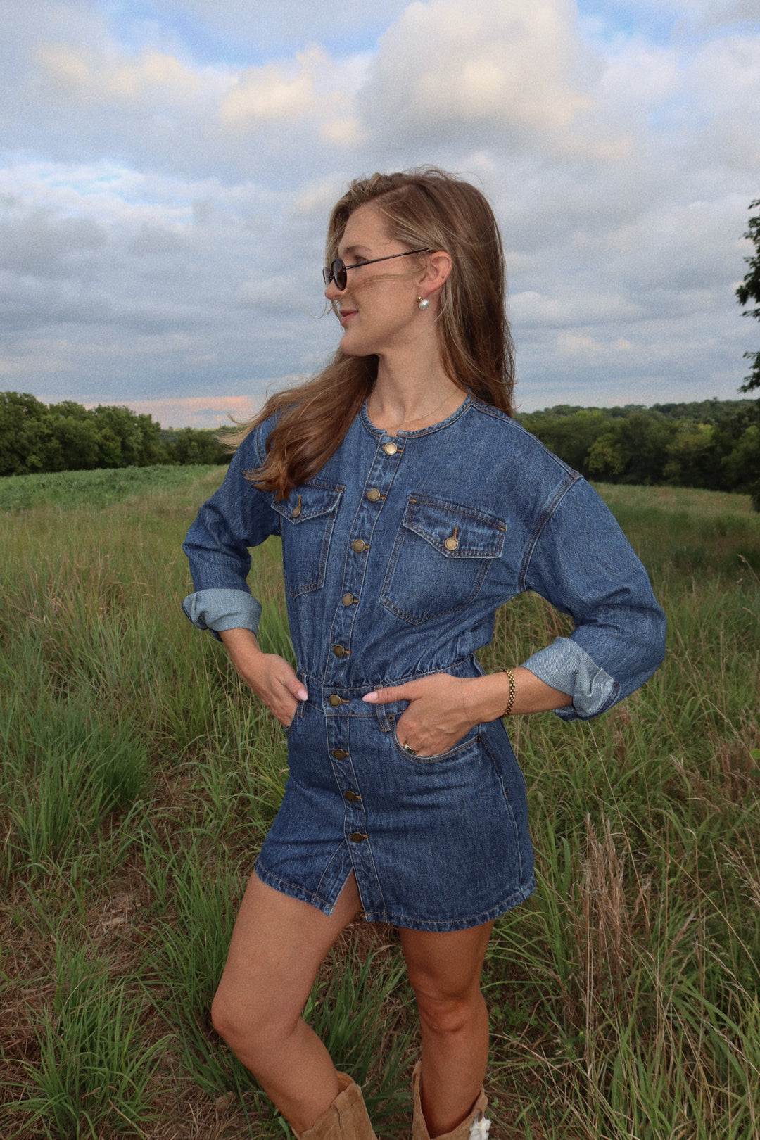 The Everly Denim Dress