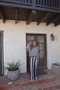Lakeside Knit Sweater Striped Pants