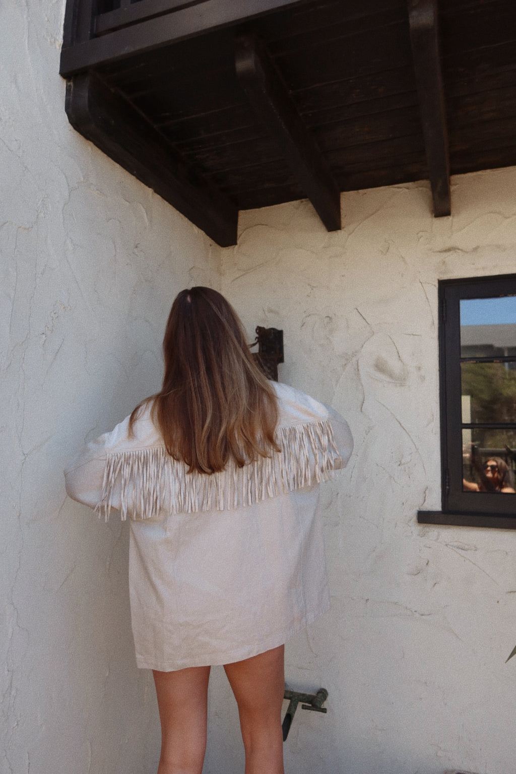 Mountain Town Long Sleeve Fringe Top