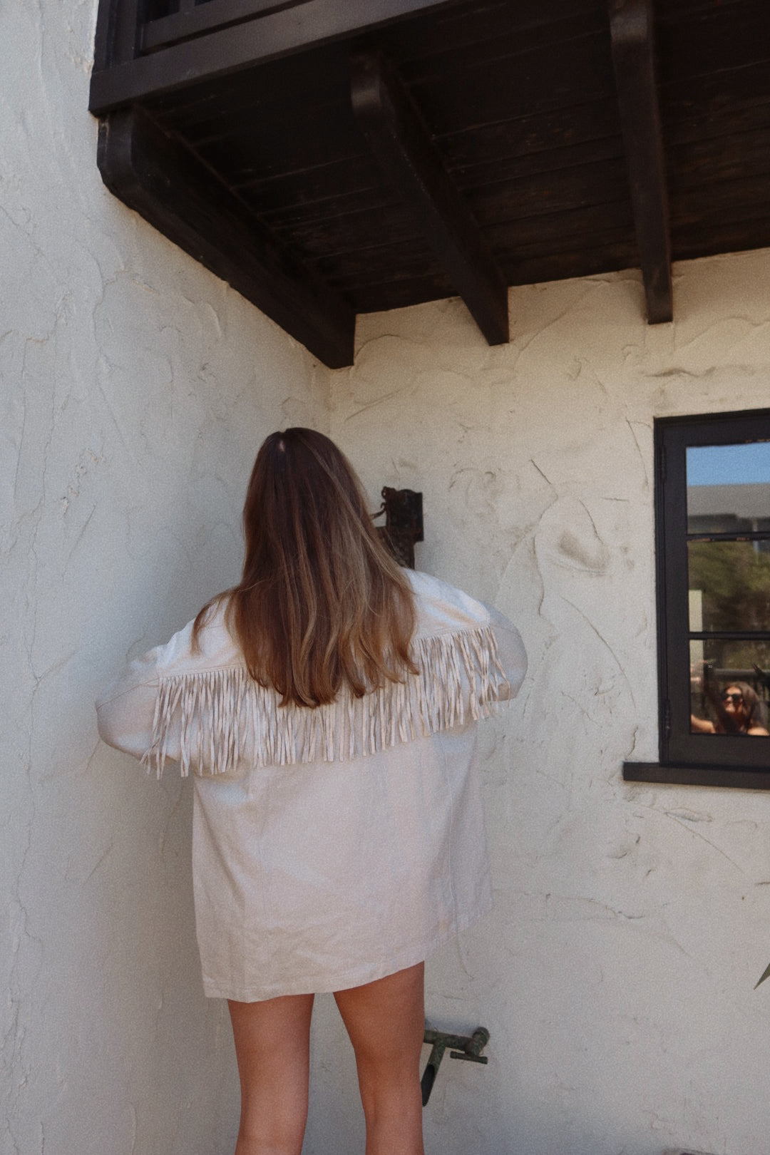 Mountain Town Long Sleeve Fringe Top
