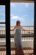 Shore Side Denim Maxi Dress