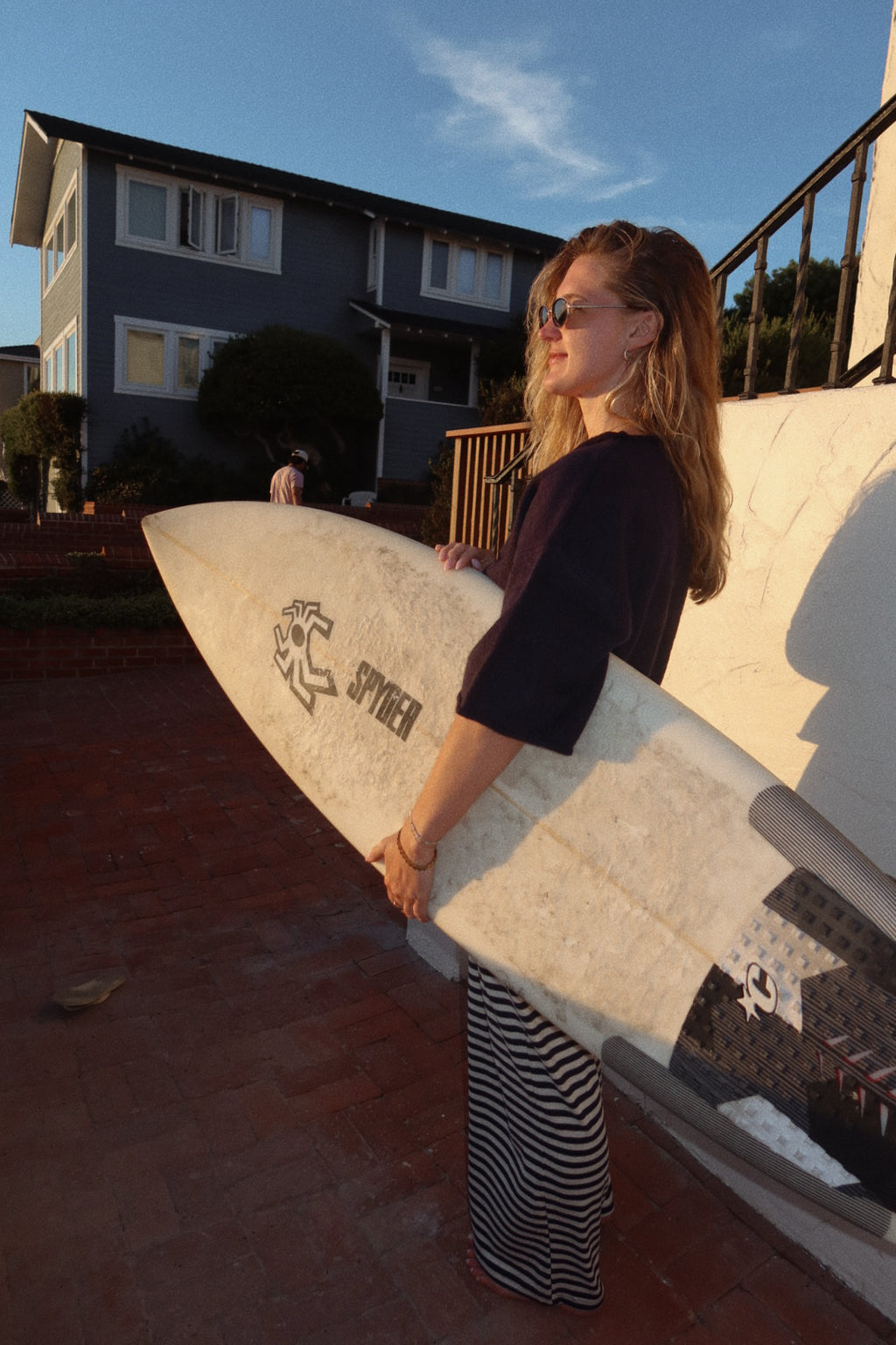 June Quarter Sleeve Cardigan in Navy