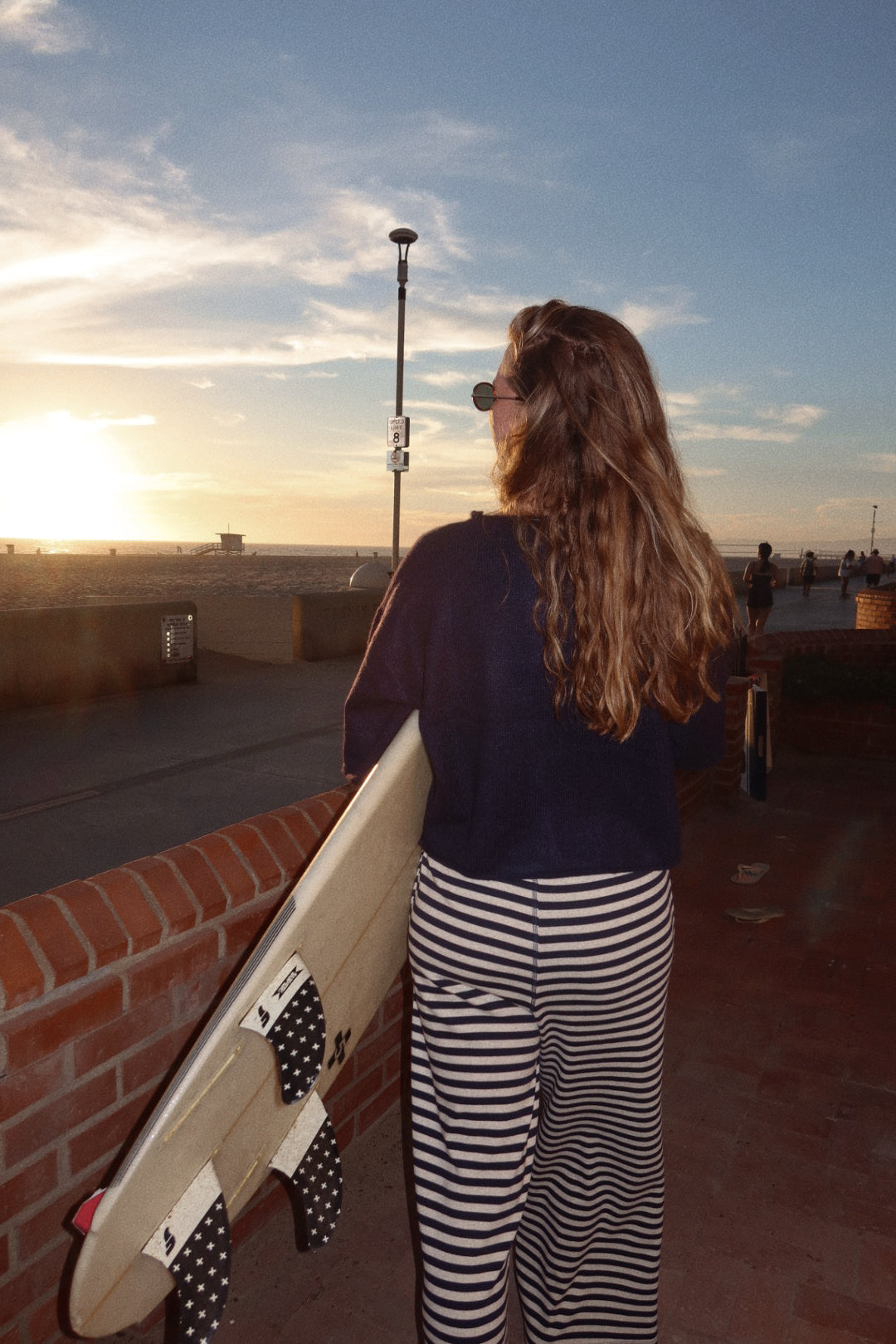 June Quarter Sleeve Cardigan in Navy