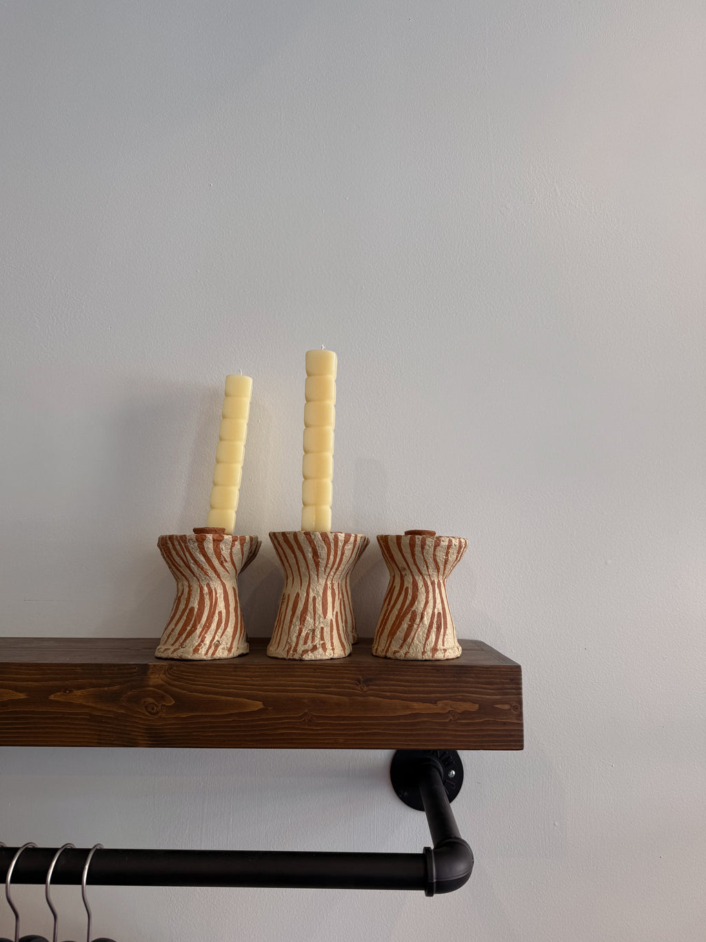 All Hat Paper Mache Taper Holder