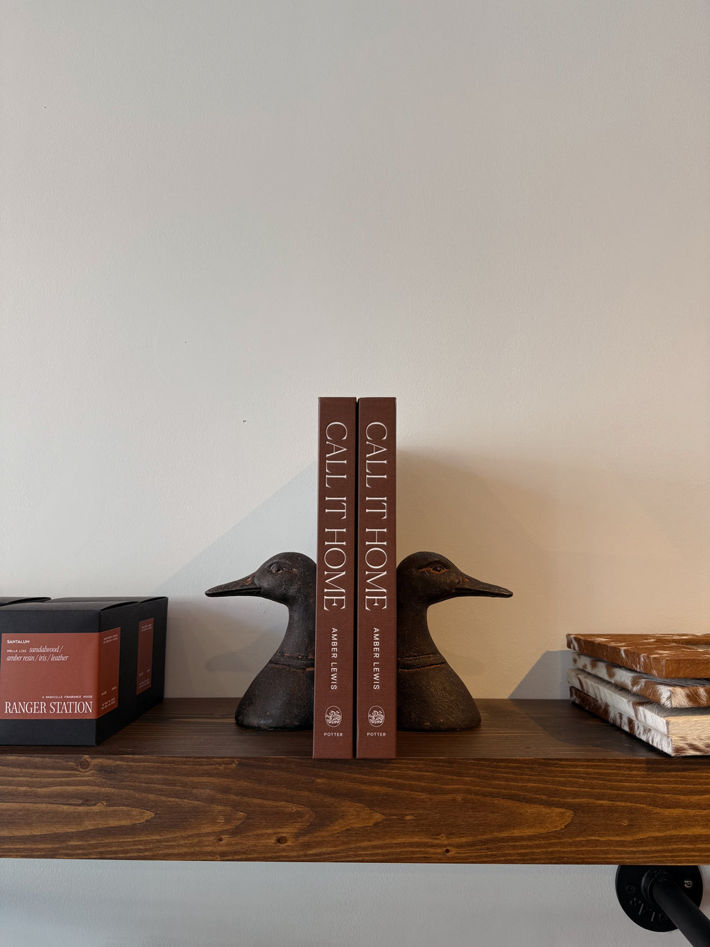 Maren Cast Iron Duck Head Bookends