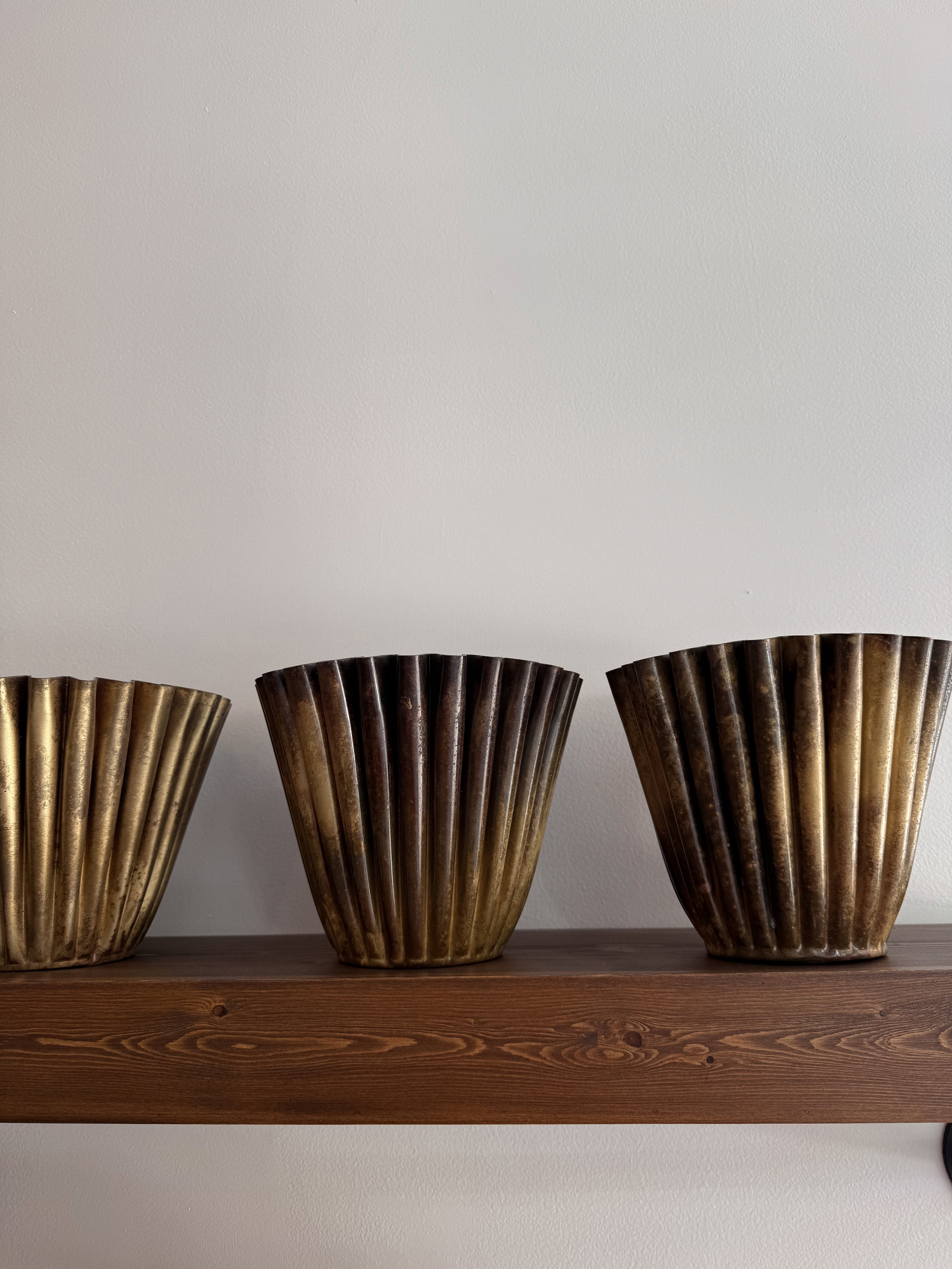 Rosemary Fluted Metal Planter