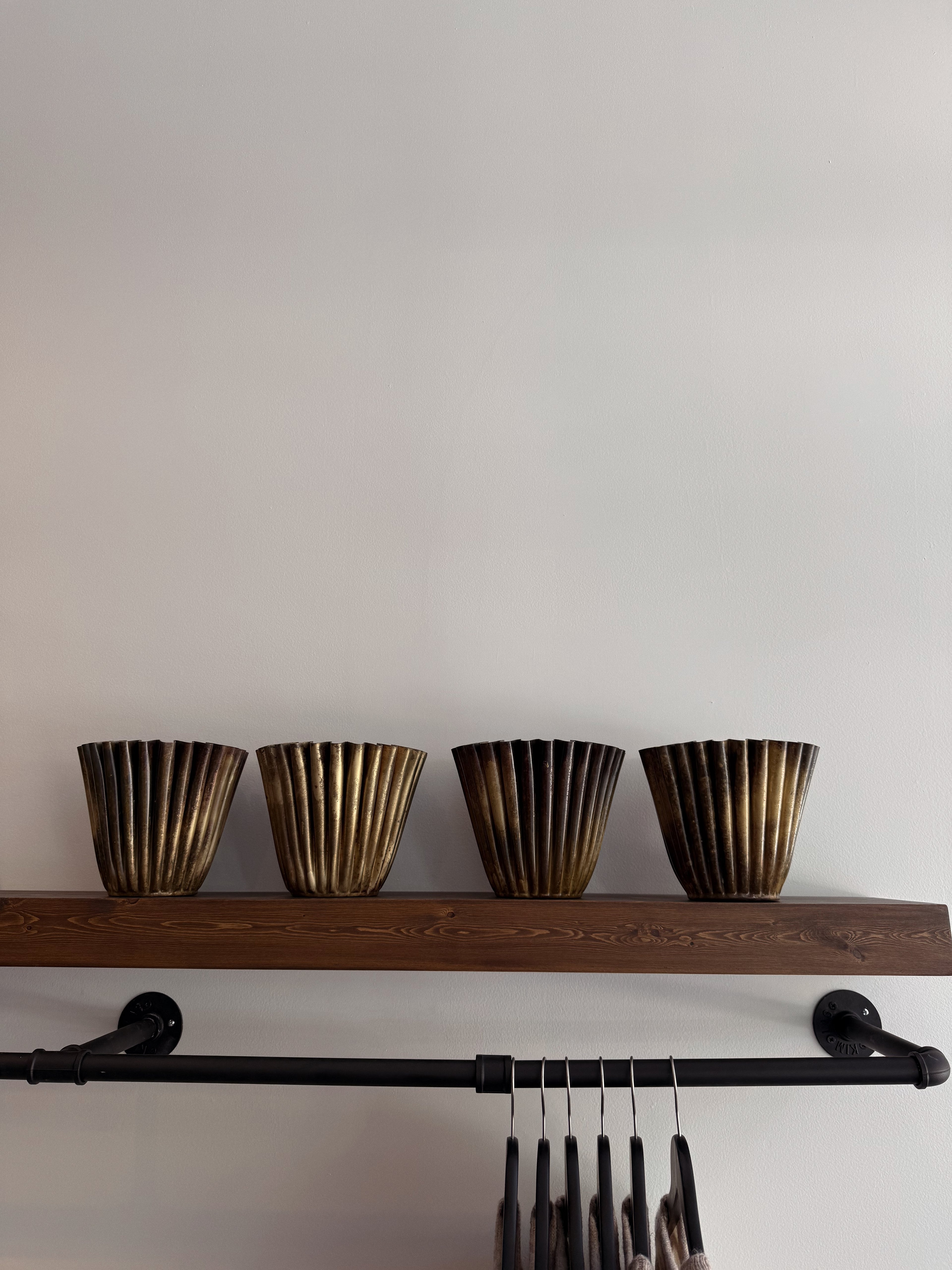 Rosemary Fluted Metal Planter