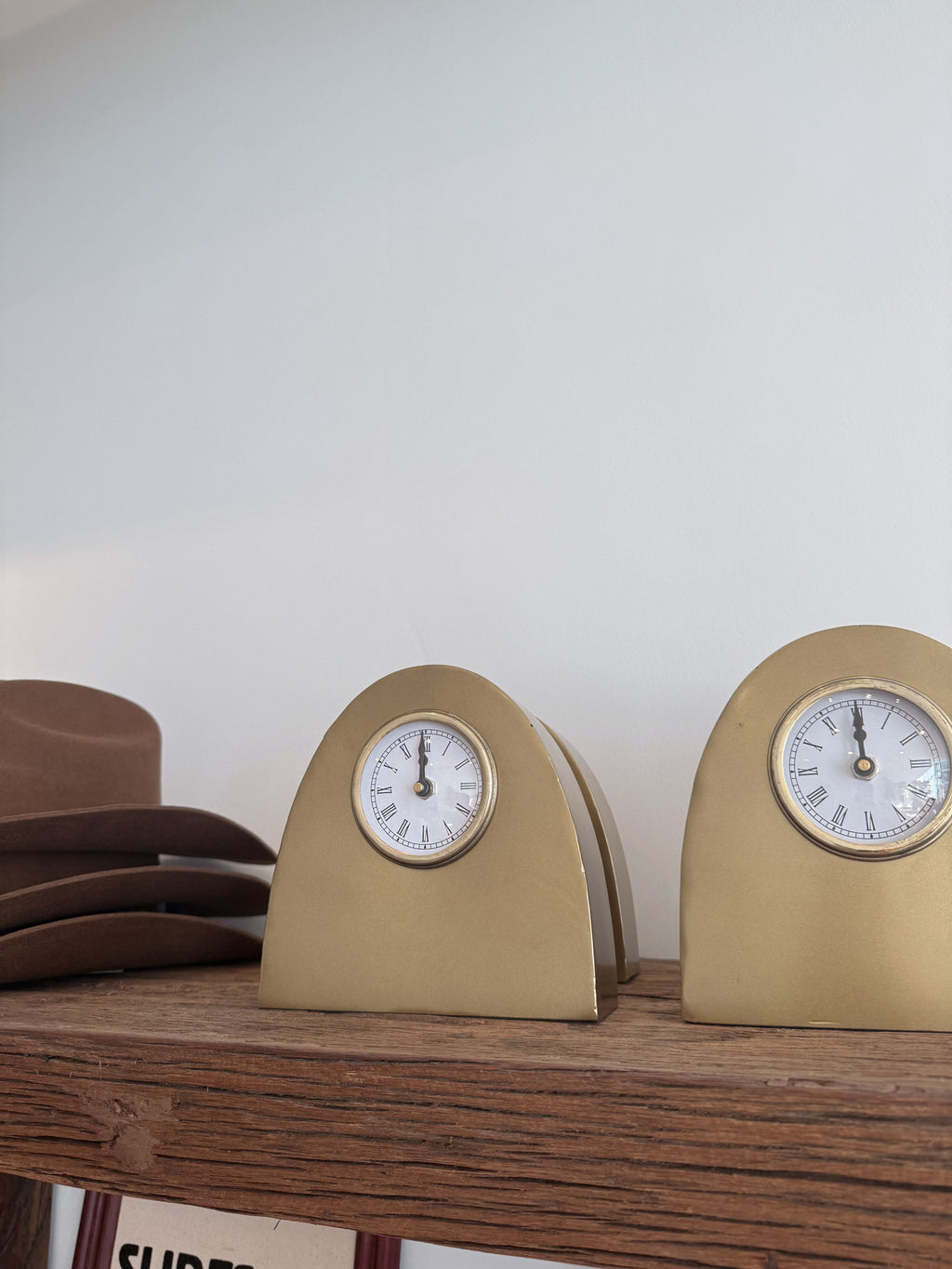 Jayne Arched Metal Mantel Clock