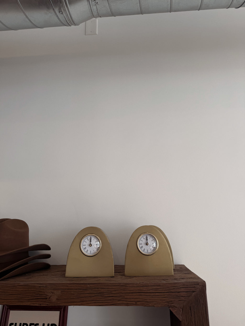 Jayne Arched Metal Mantel Clock