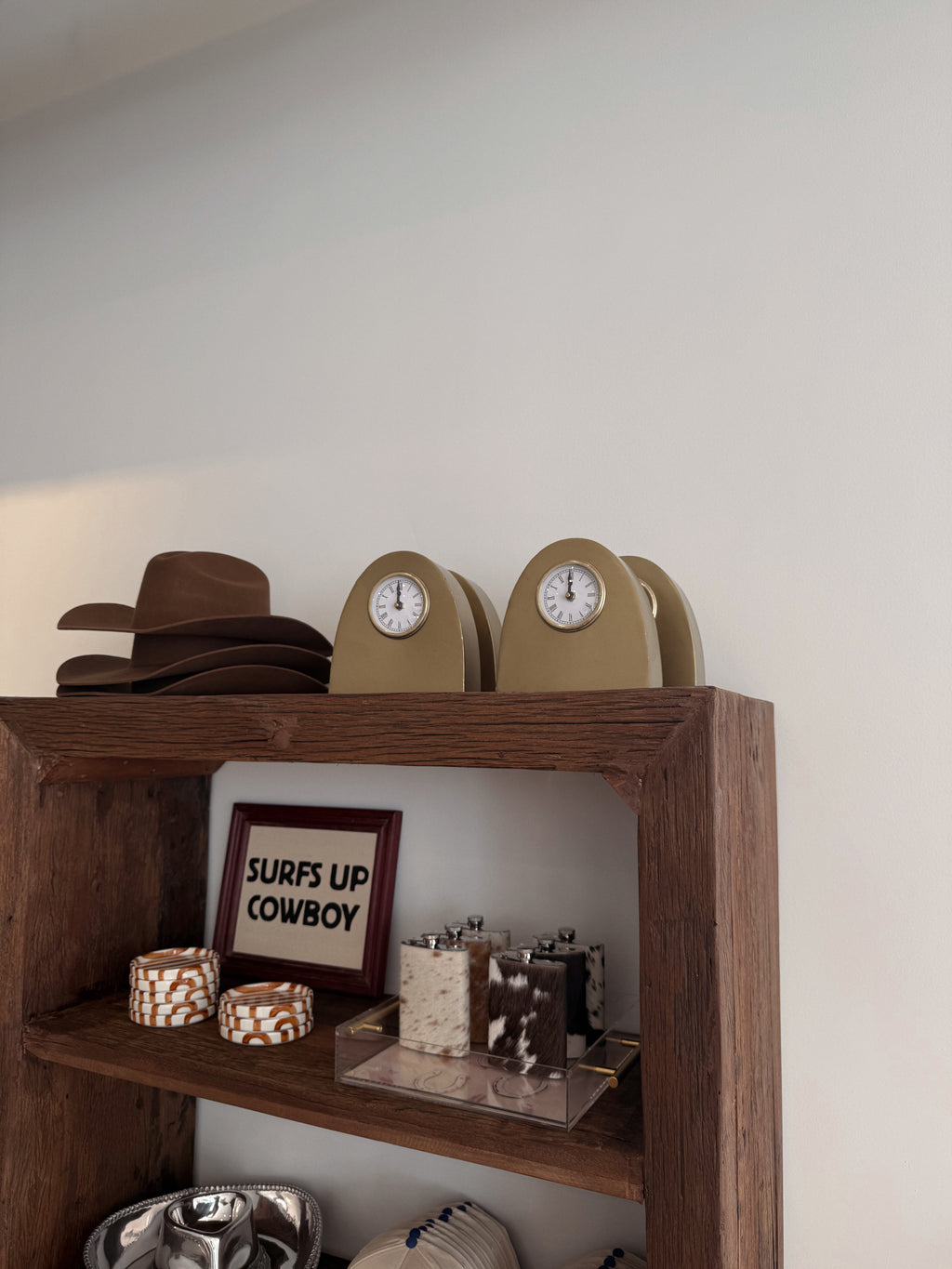 Jayne Arched Metal Mantel Clock