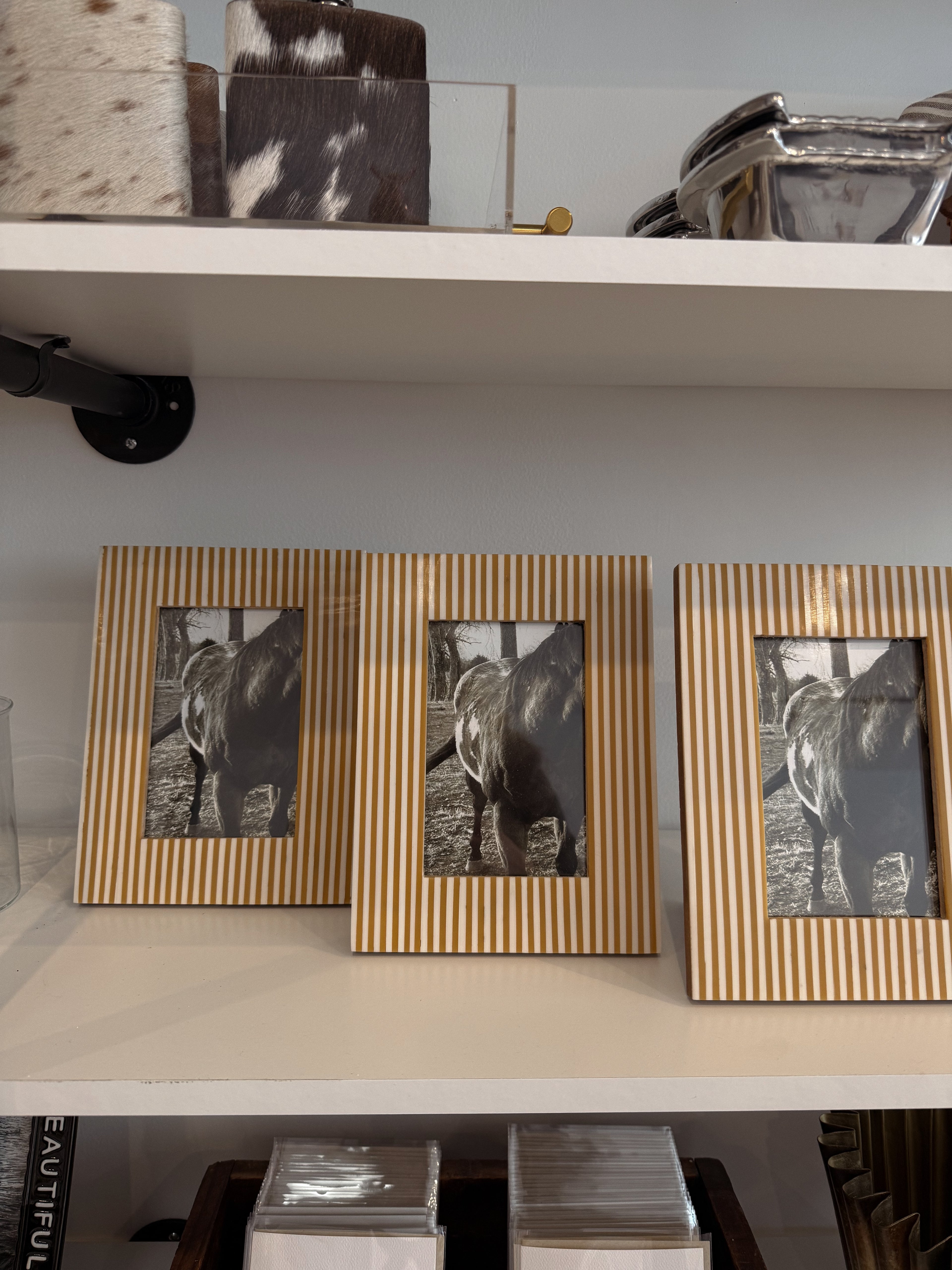 River Striped Picture Frame